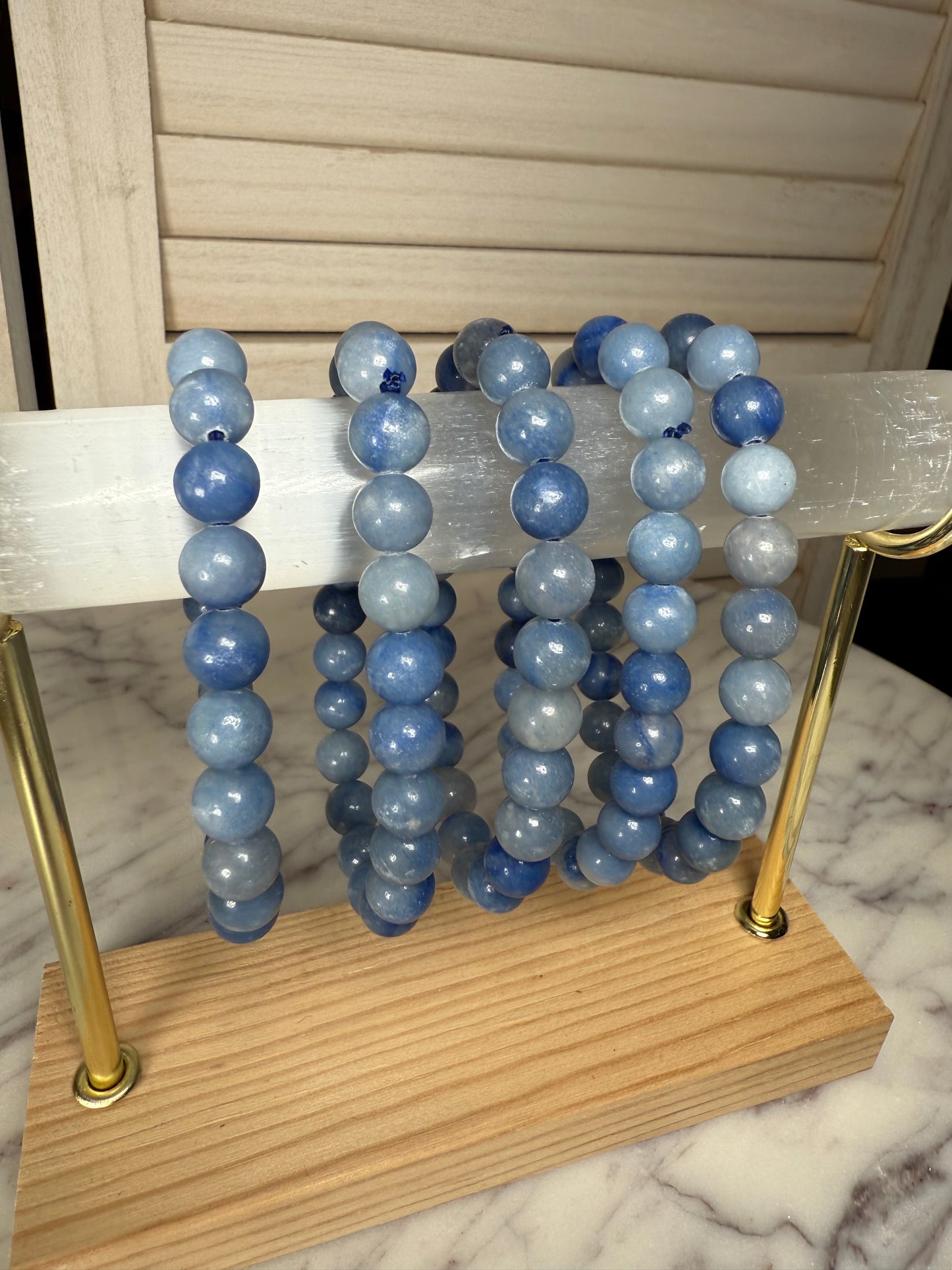 8mm Blue Quartz Bracelet