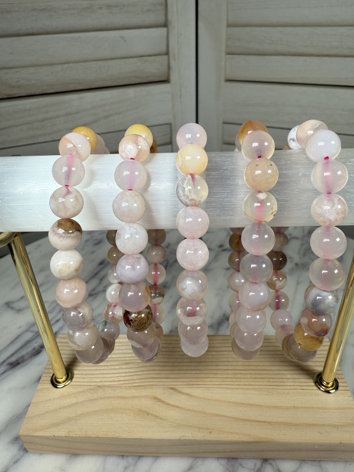 8mm Sunstone & Moonstone Bracelet