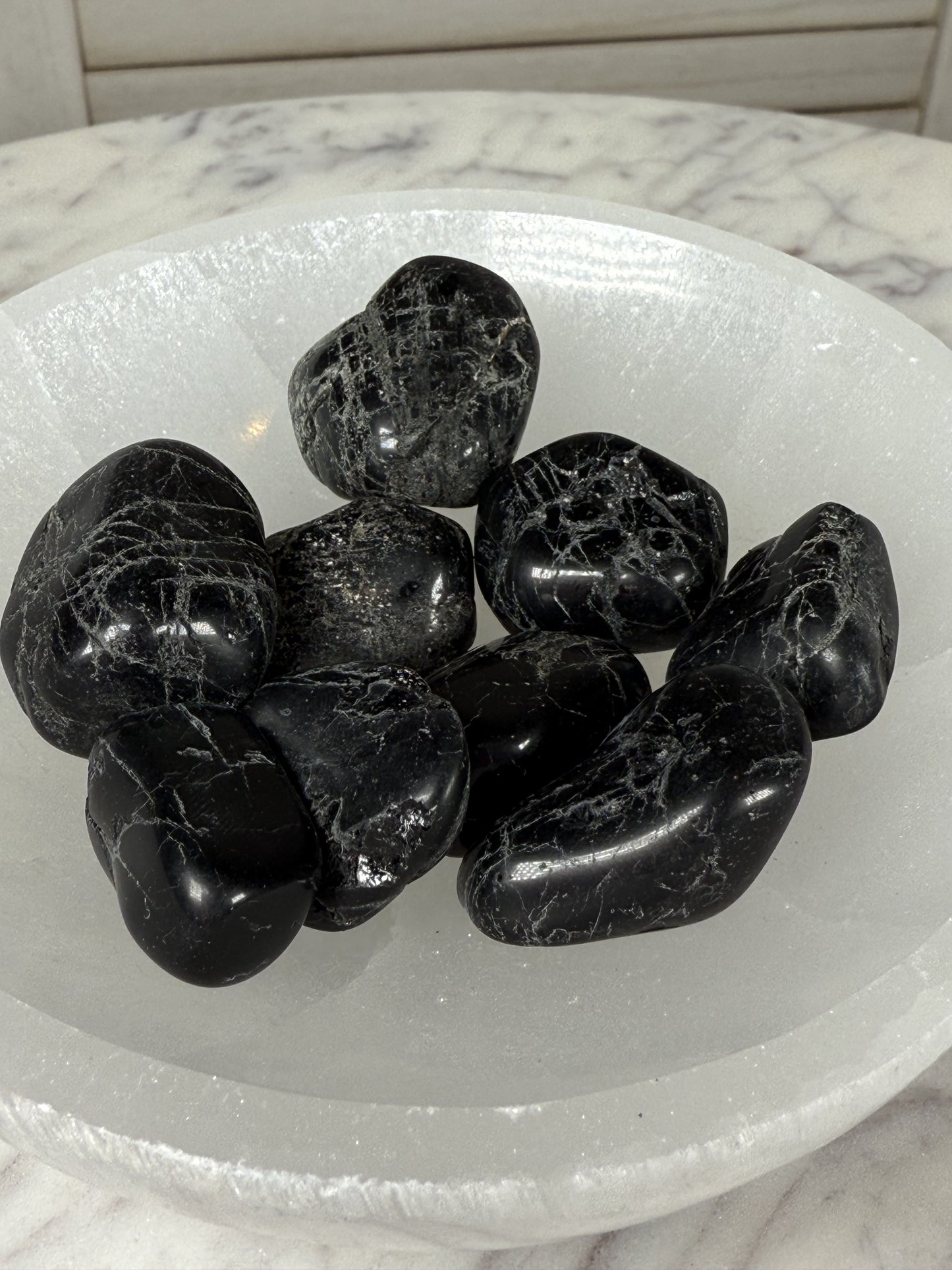 Black Tourmaline Tumble Stone