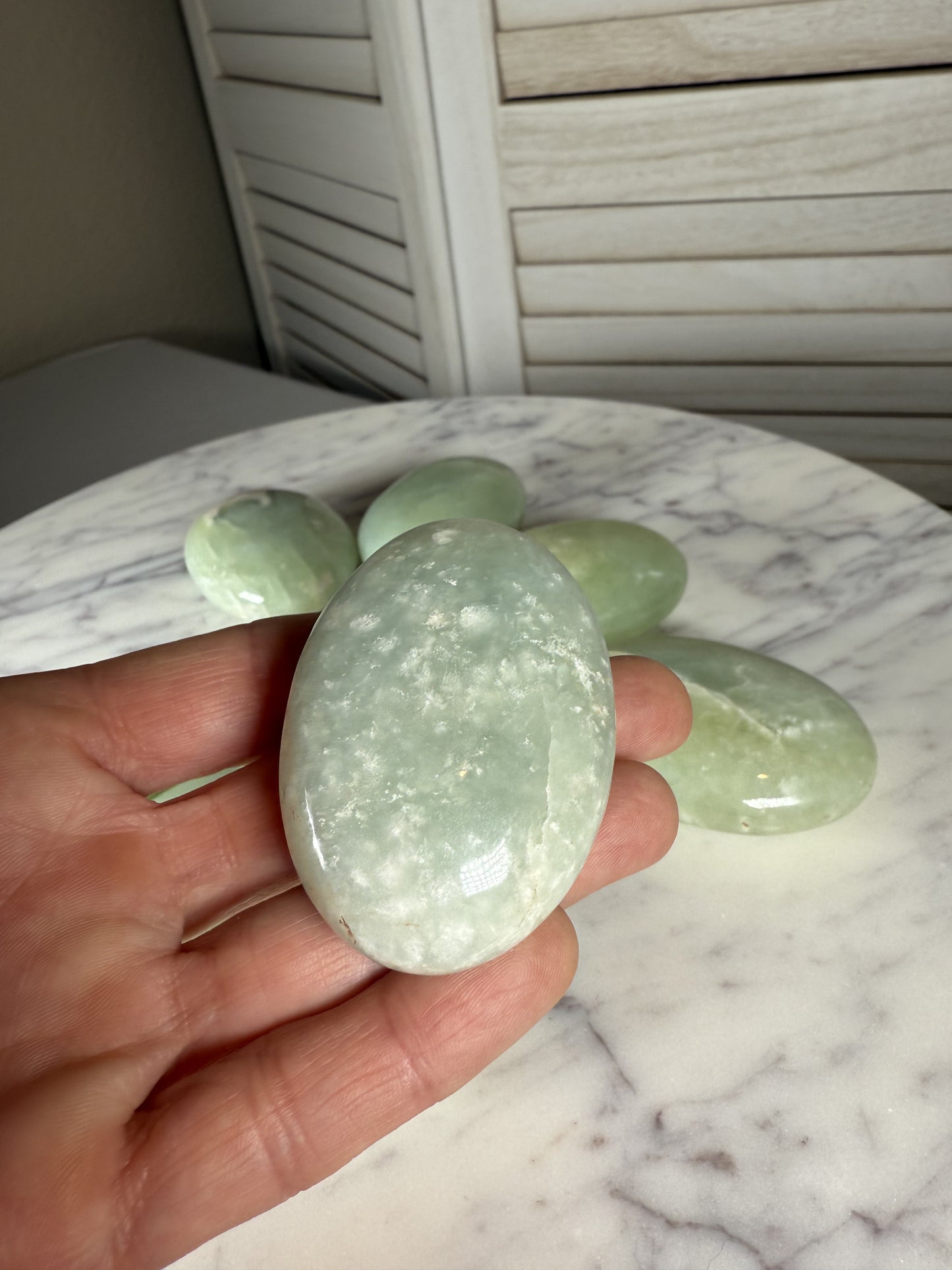 Burmese Jade Palm Stone