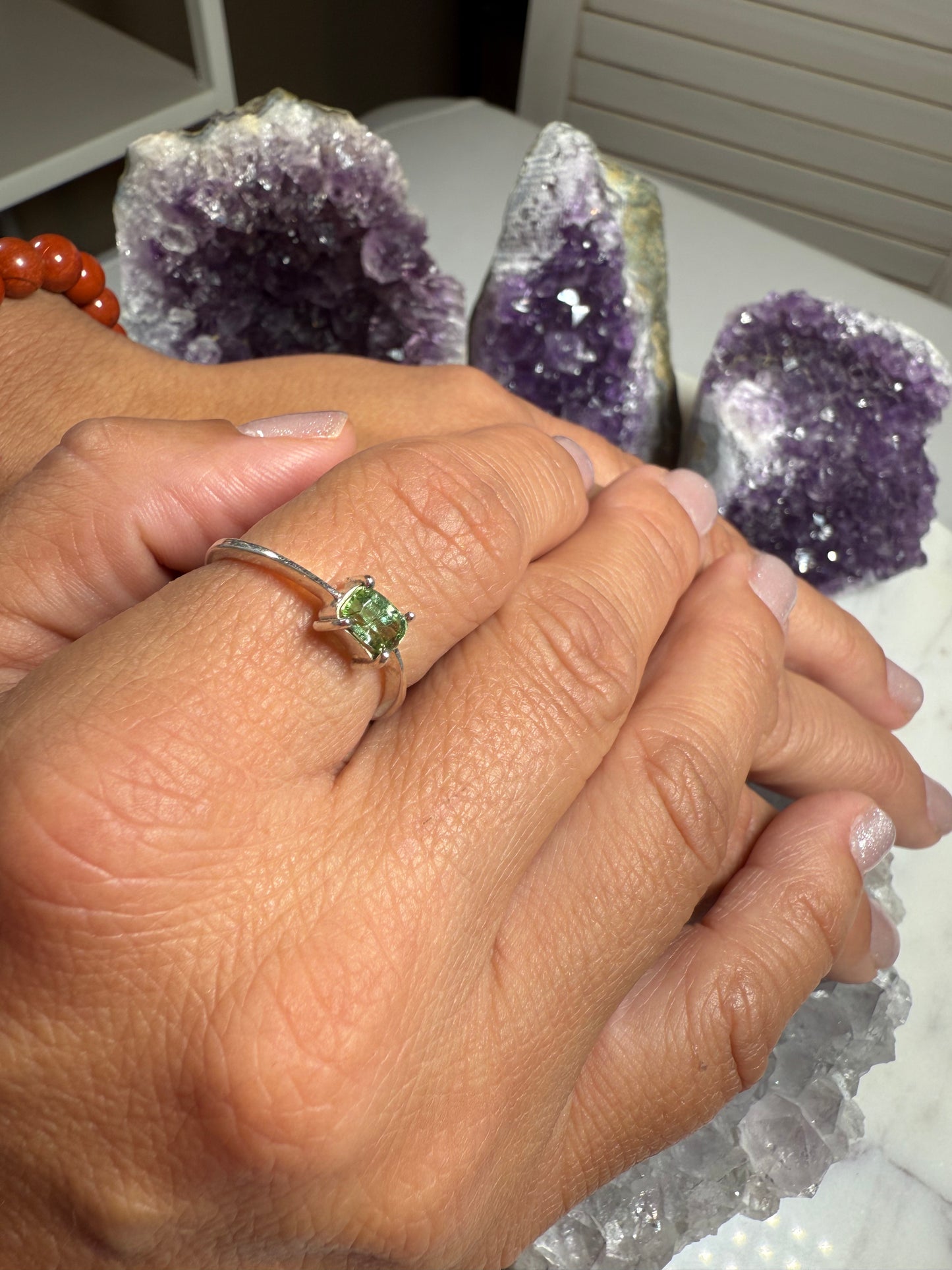Green Tourmaline Ring