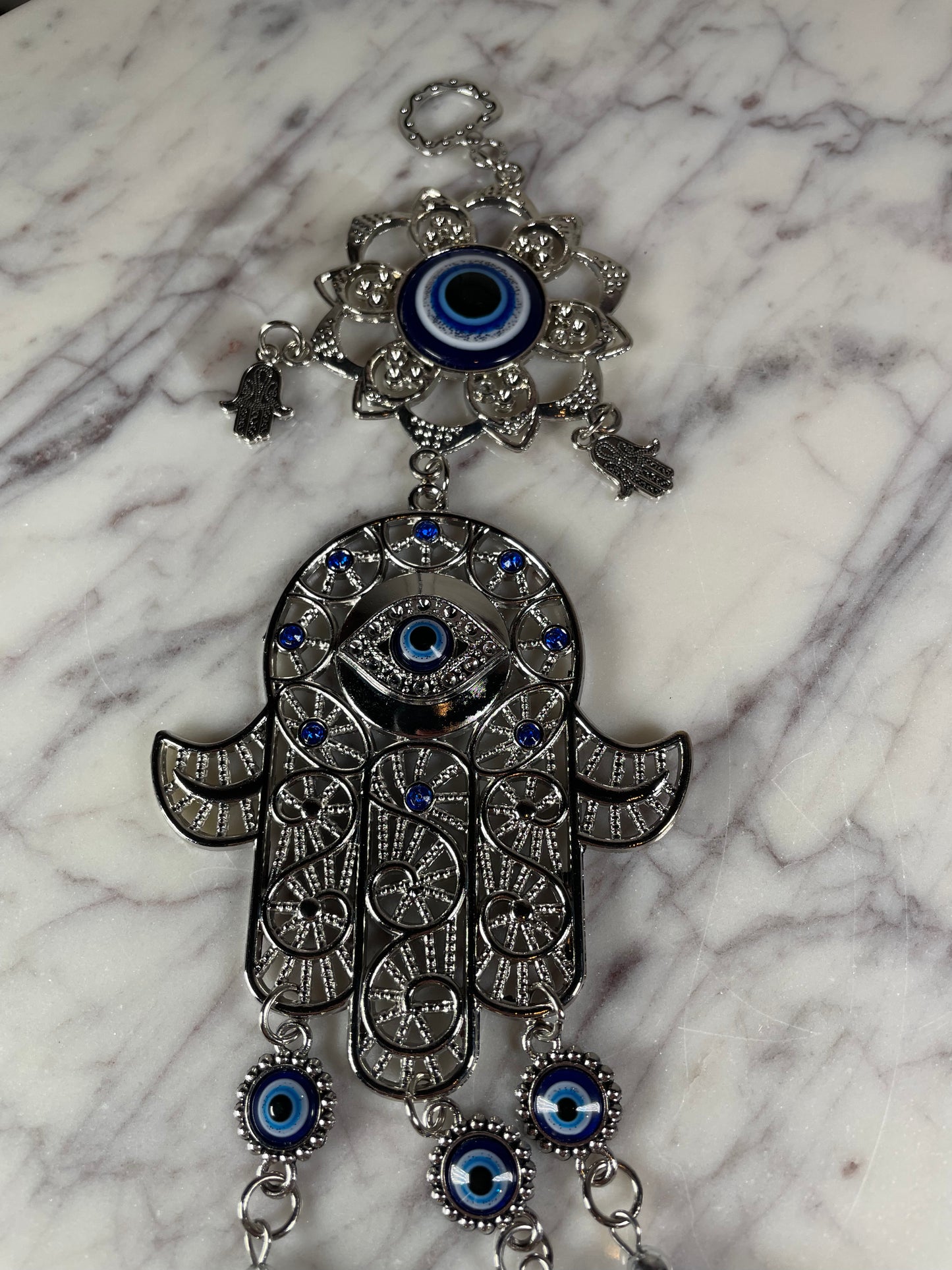 HANGING - EVIL EYE LOTUS & HAMSA HAND
