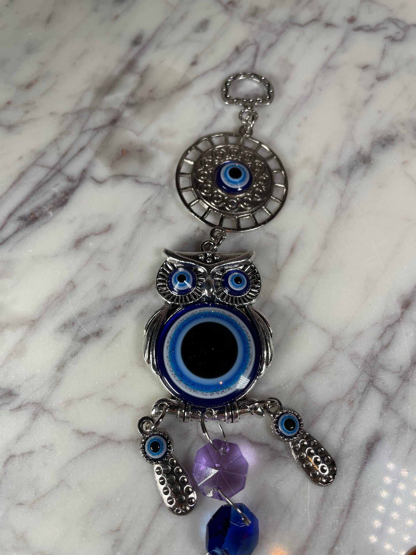 HANGING - EVIL EYE CHAKRA OWL