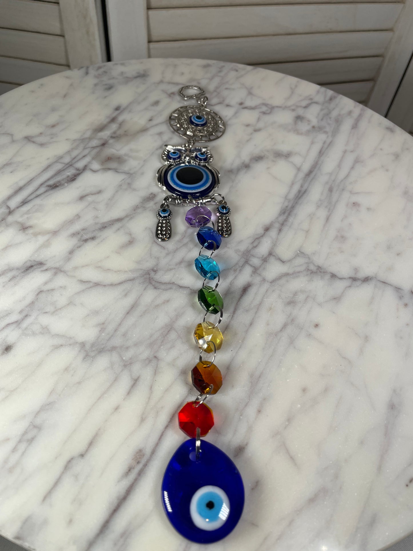 HANGING - EVIL EYE CHAKRA OWL