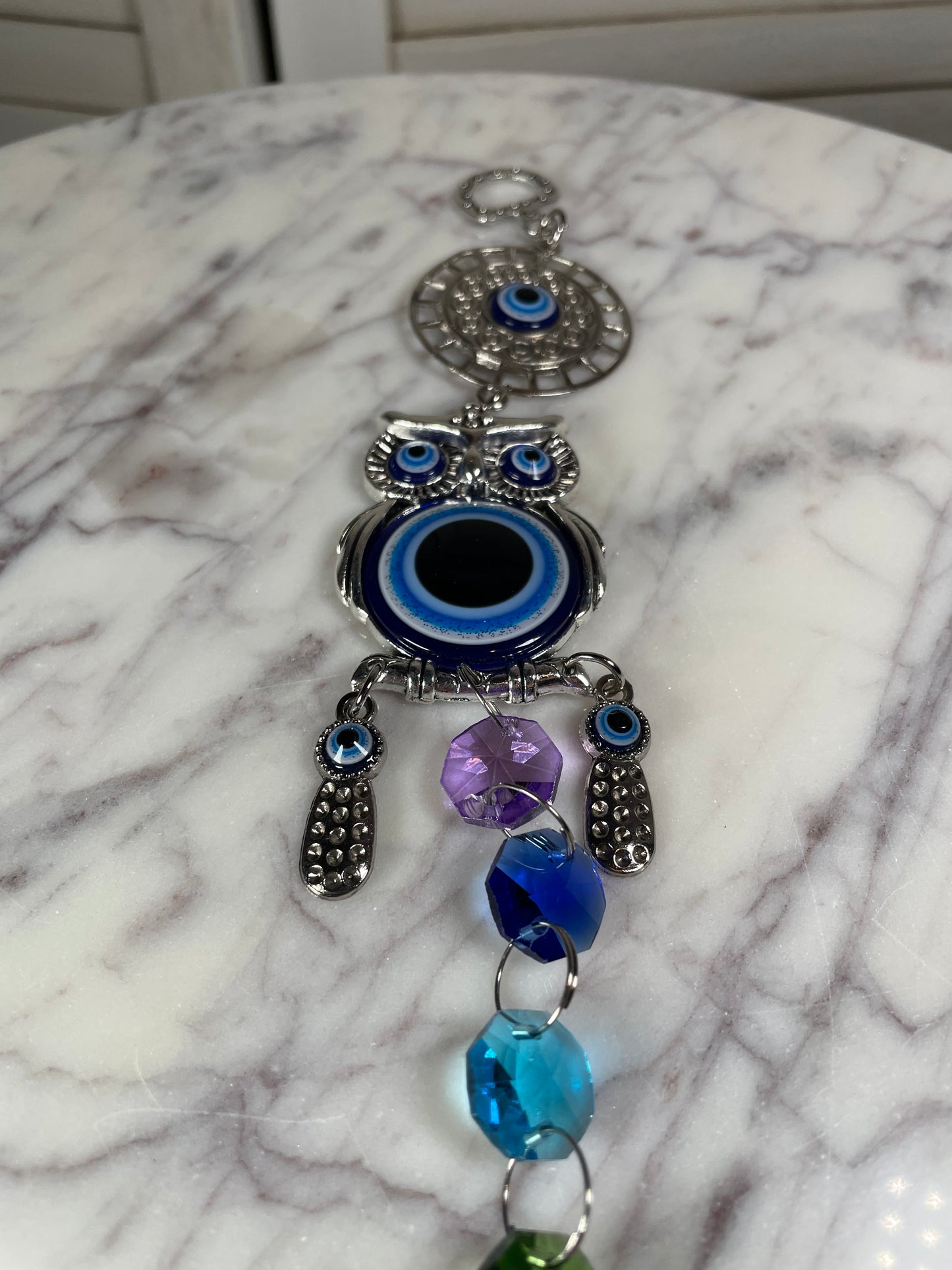 HANGING - EVIL EYE CHAKRA OWL