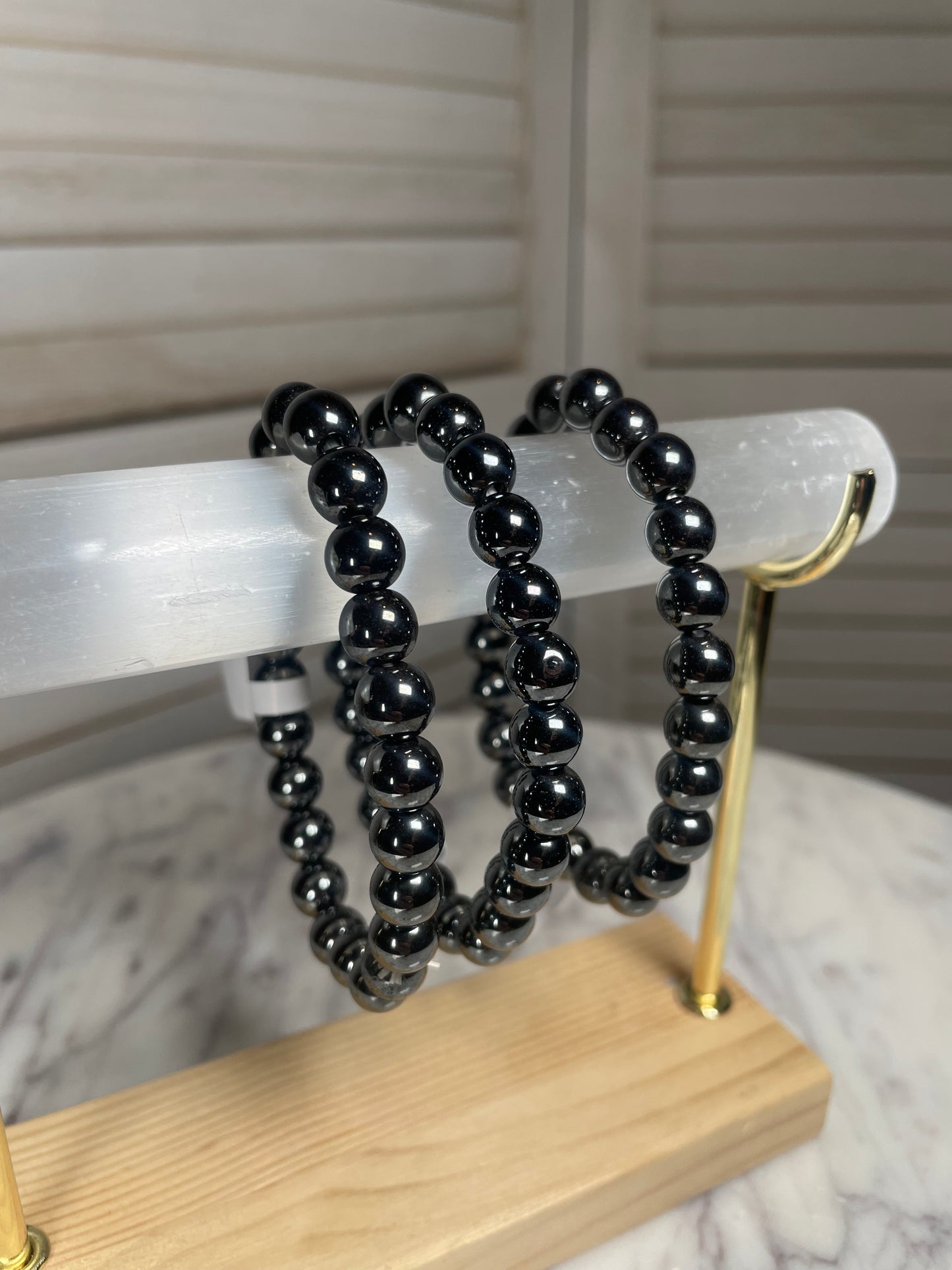 8mm Hematite Bracelet