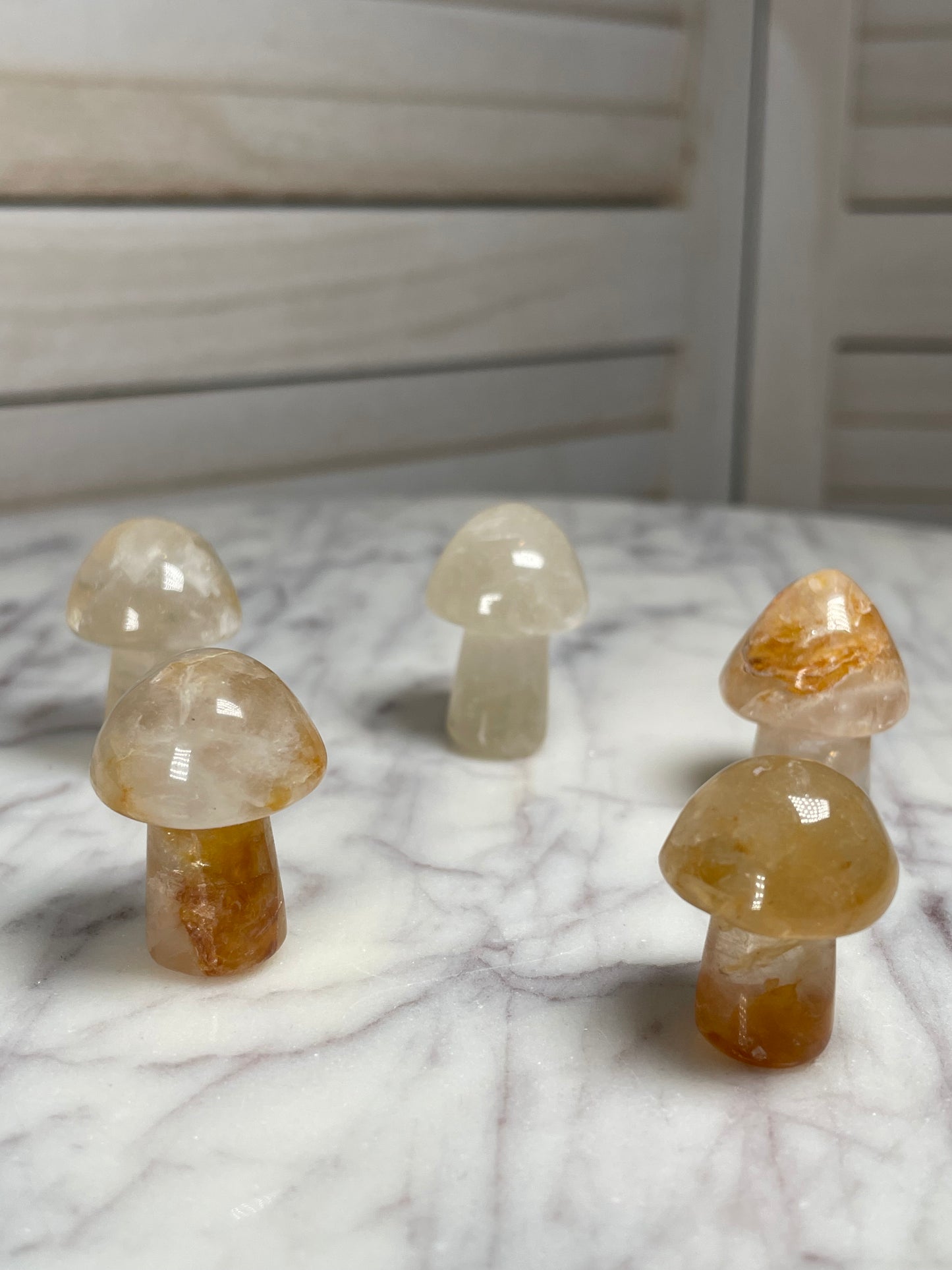 Golden Healer Mushroom Figurine