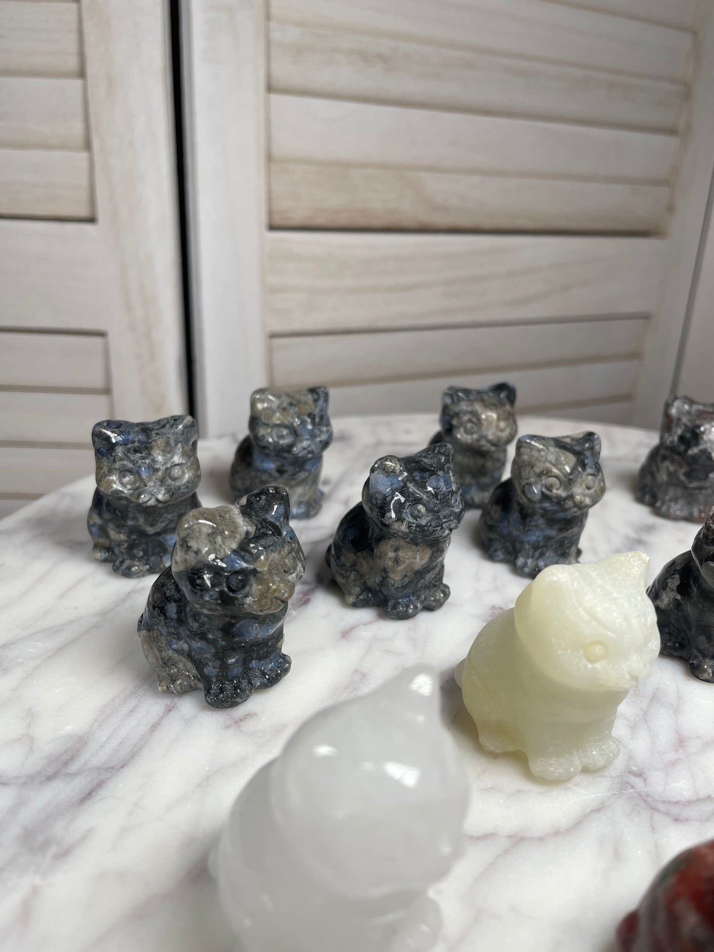 Crystal Cat Figurines