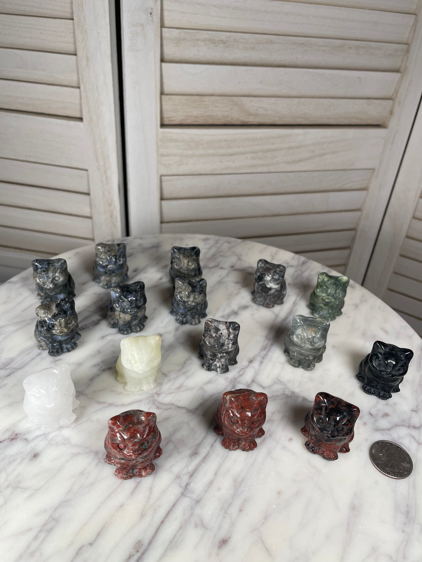 Crystal Cat Figurines