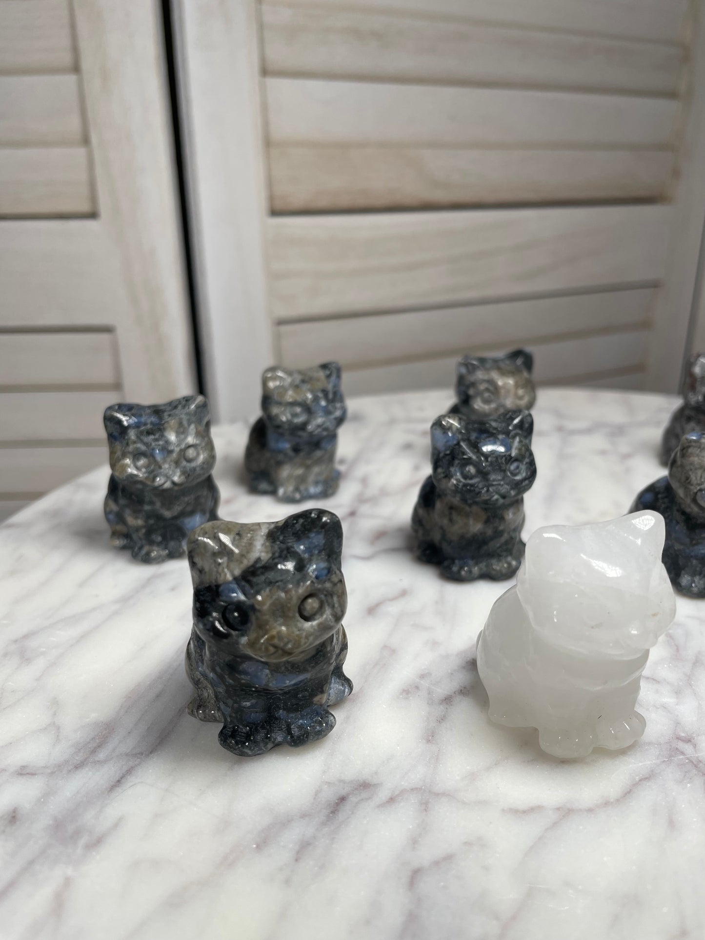 Crystal Cat Figurines