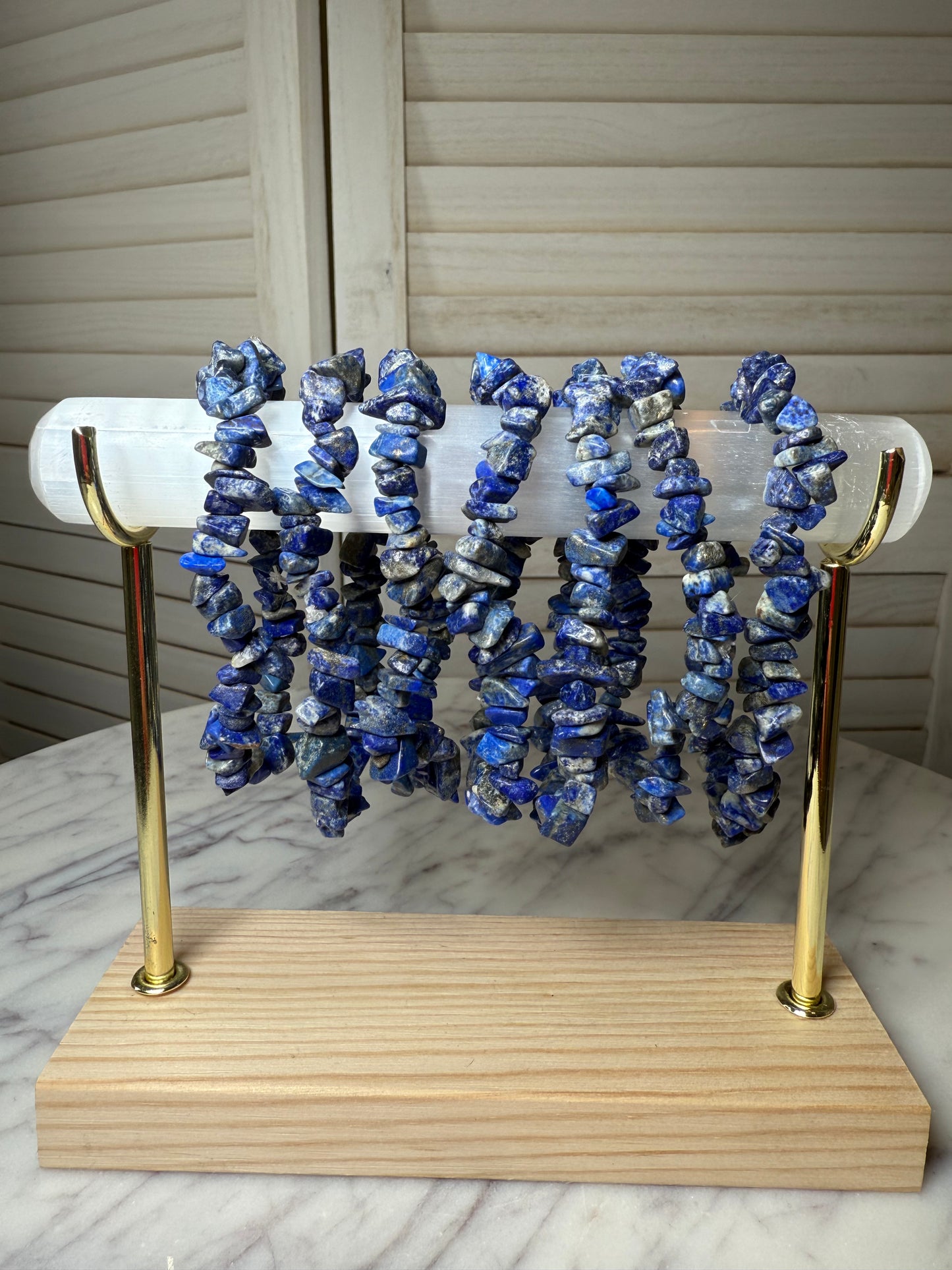 Lapis Lazuli Chip Bracelet