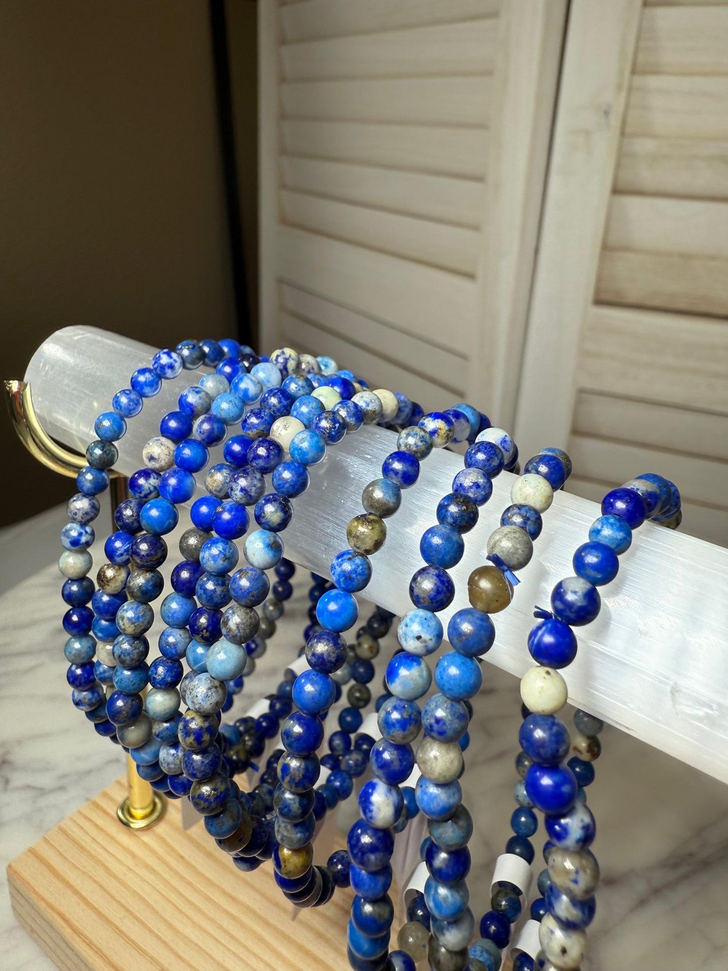 4mm Lapis Lazuli Bracelet