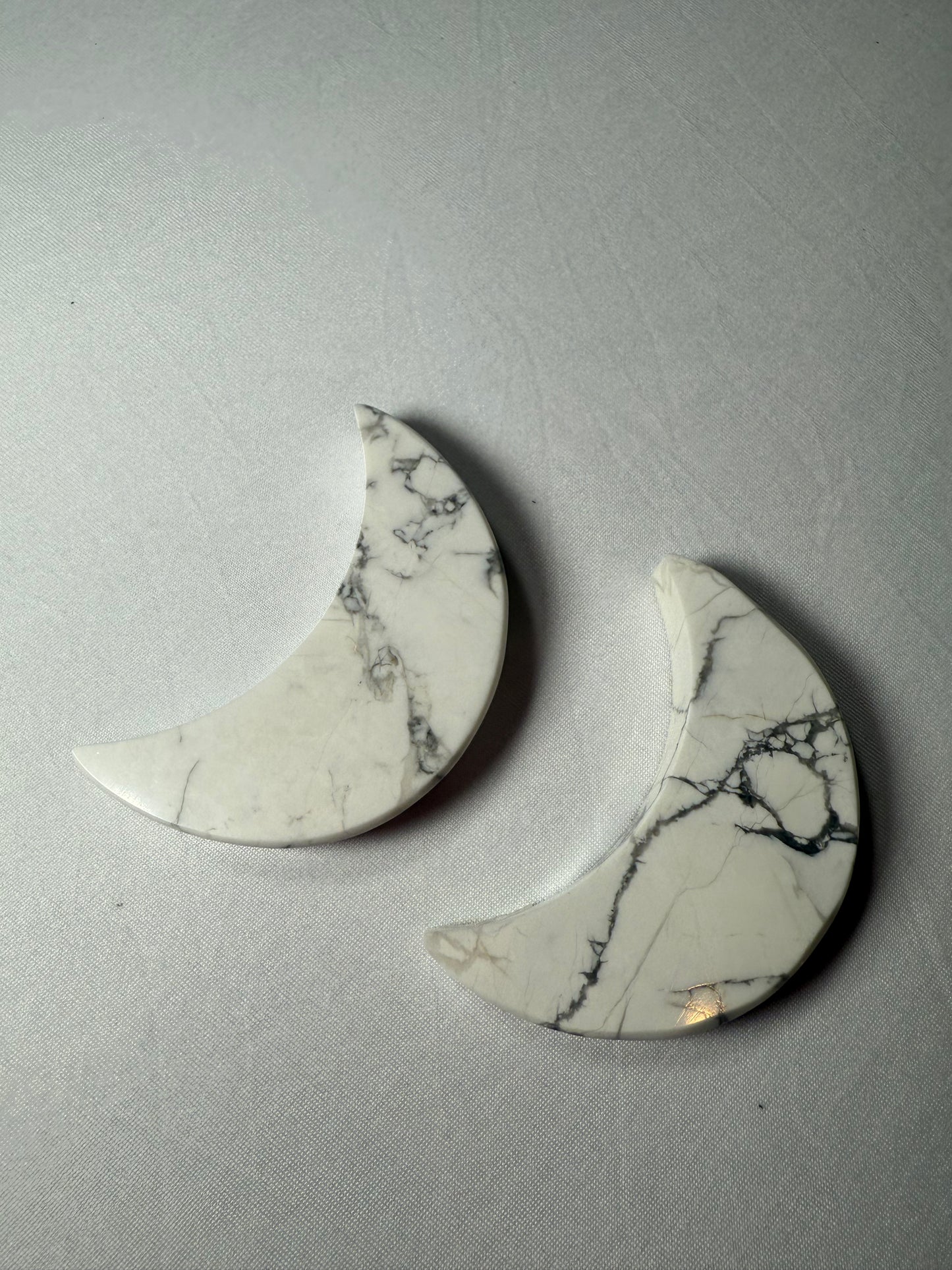 Howlite Crescent Moon