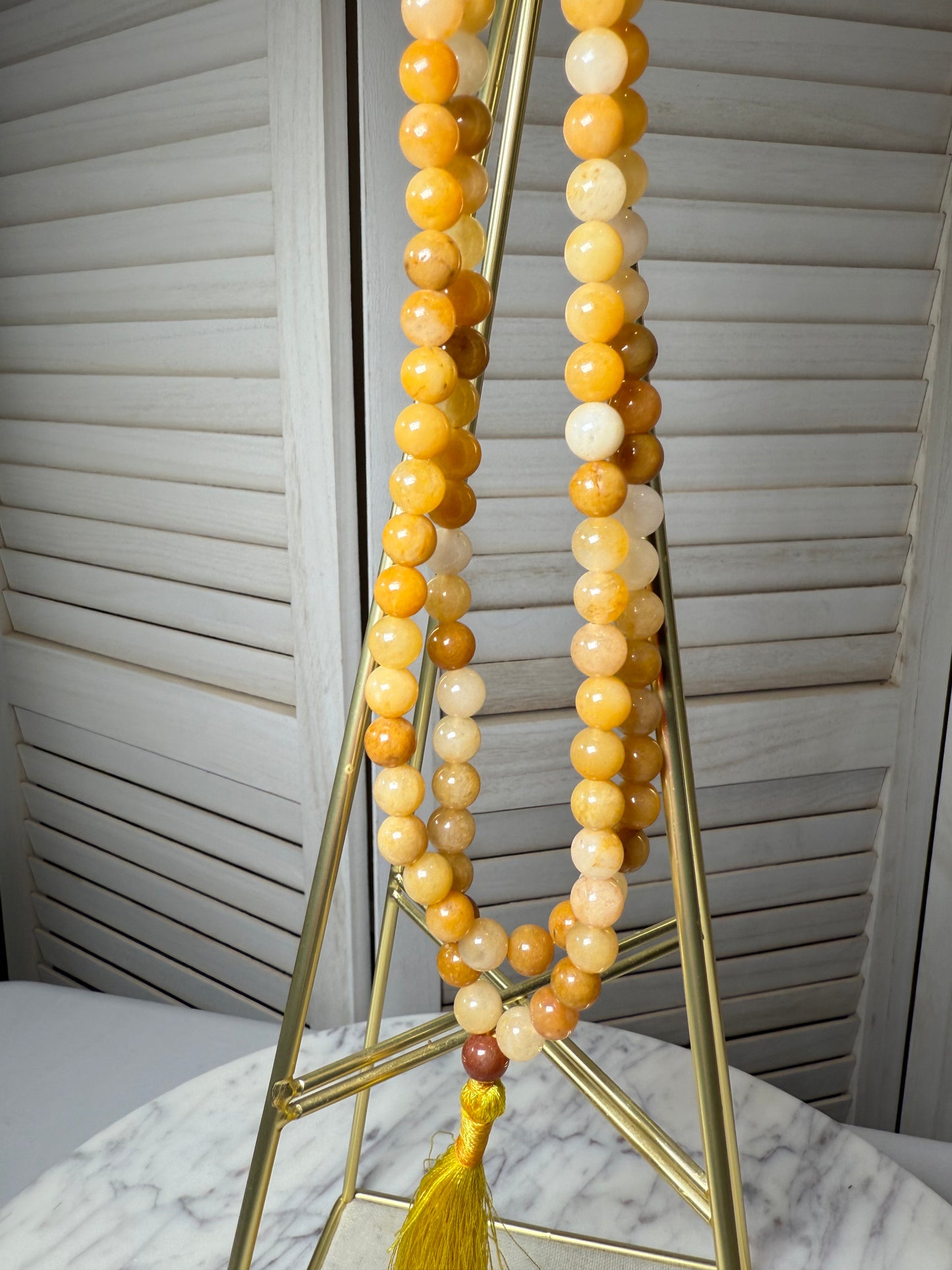 Golden Healer Mala Necklace