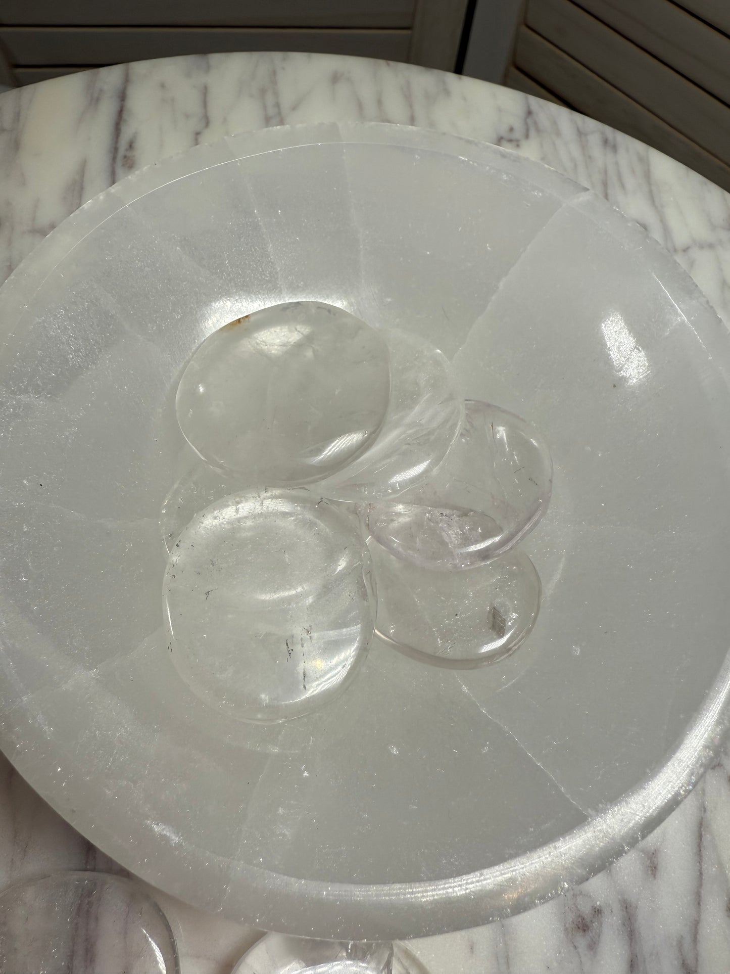 Clear Quartz Flat Stone