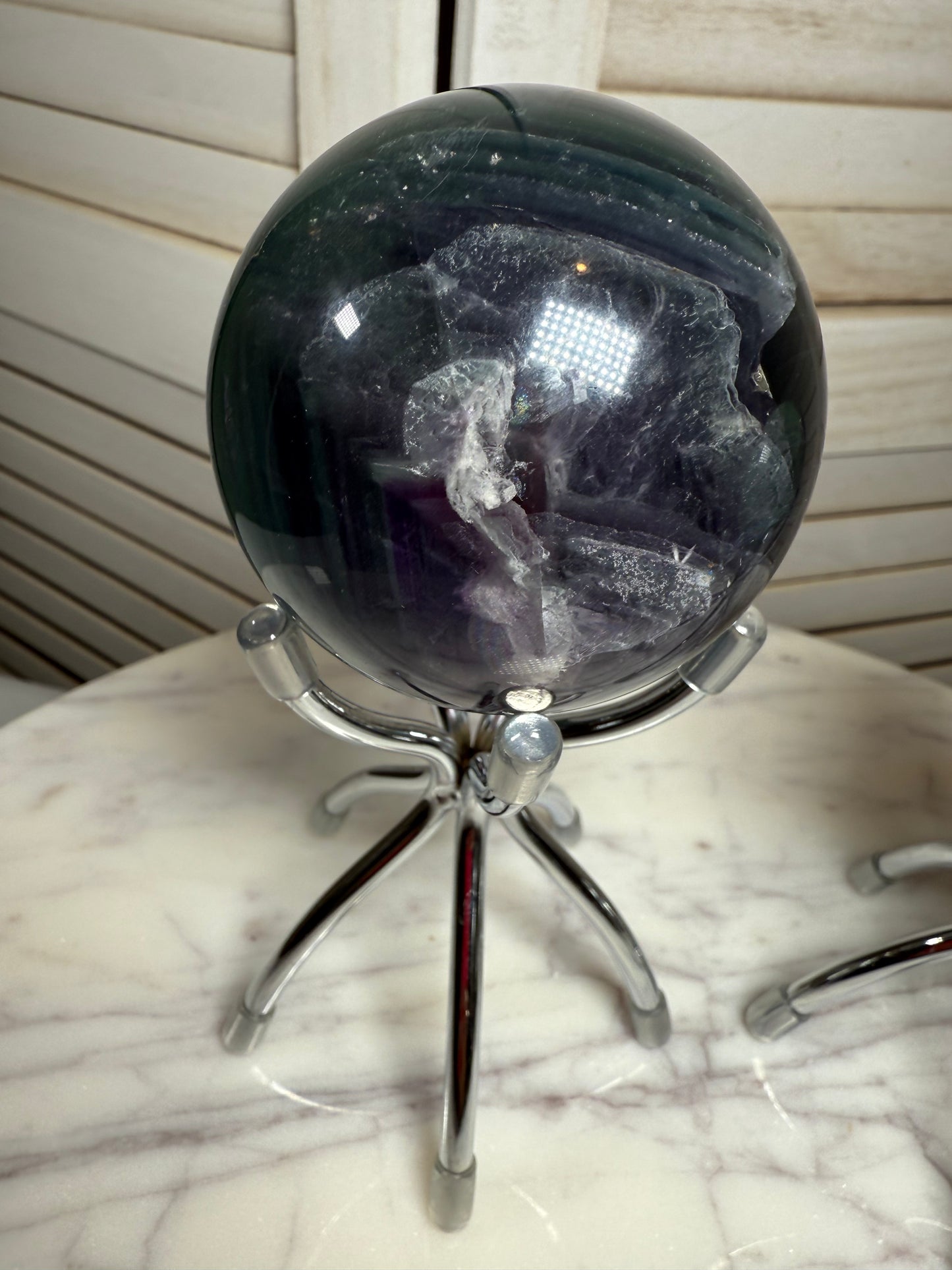 Rainbow Fluorite Sphere