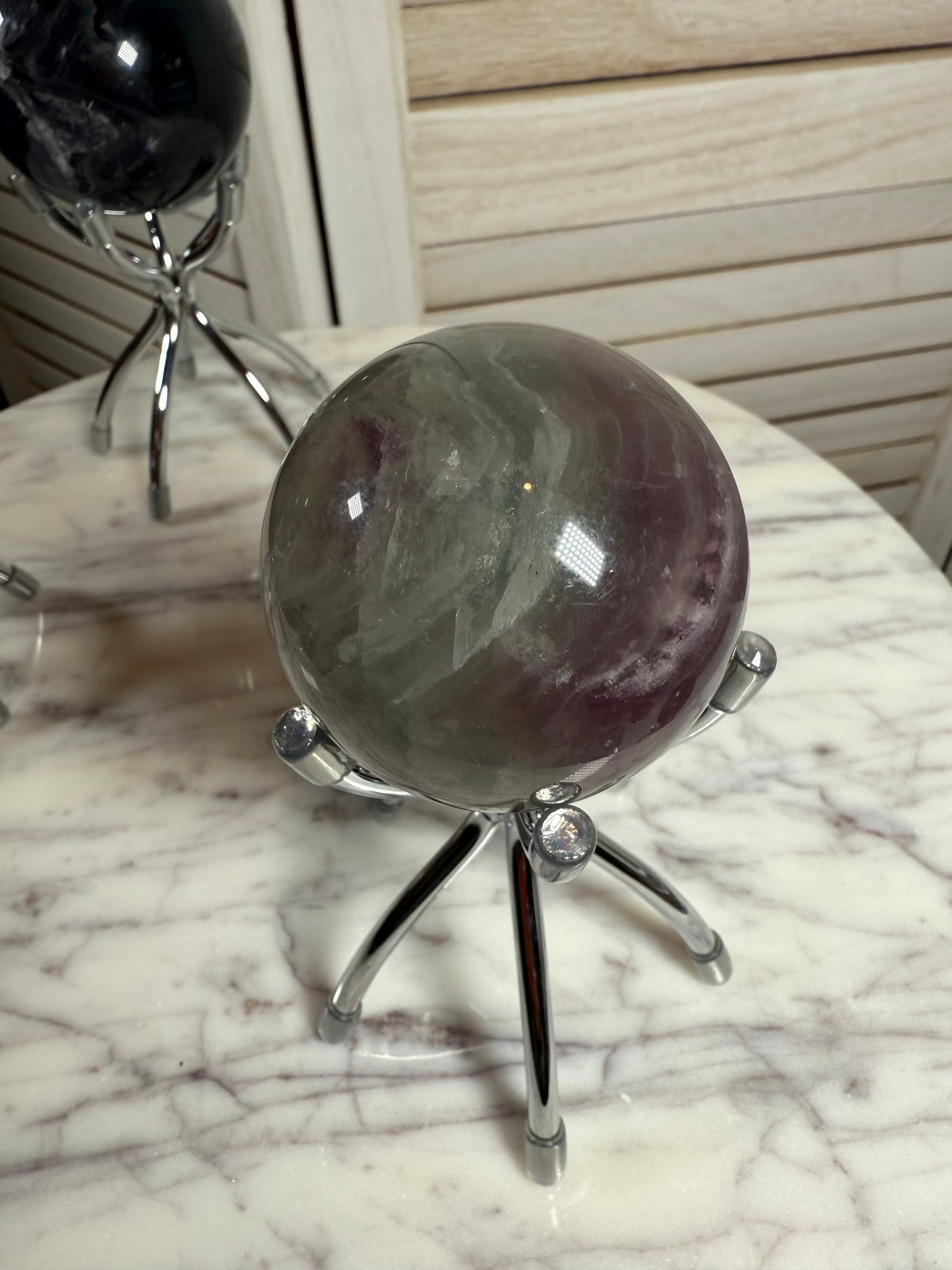 Rainbow Fluorite Sphere