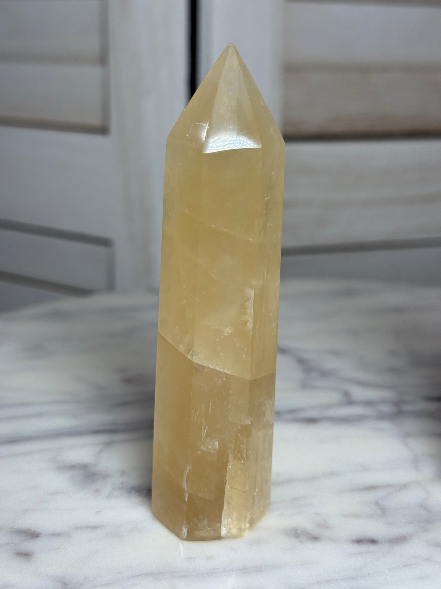Honey Calcite Tower