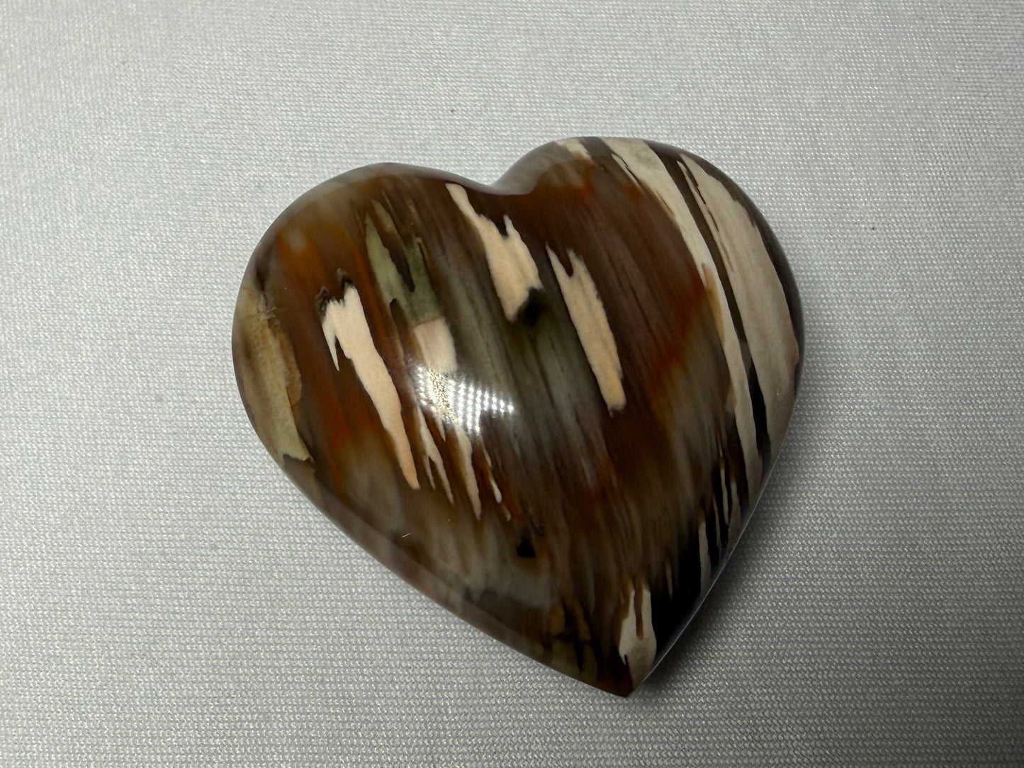 Multicolor heart in gray background
