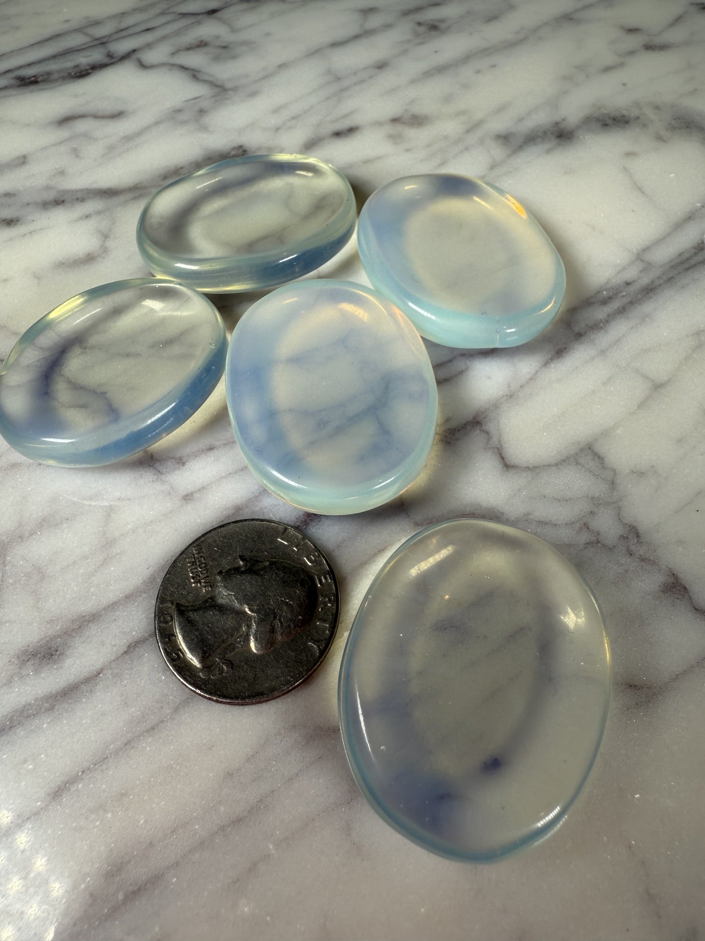 Opalite Worry Stones