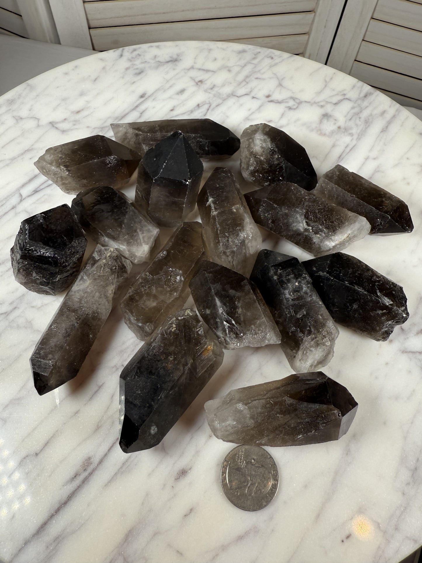 Smoky Quartz Points - Raw