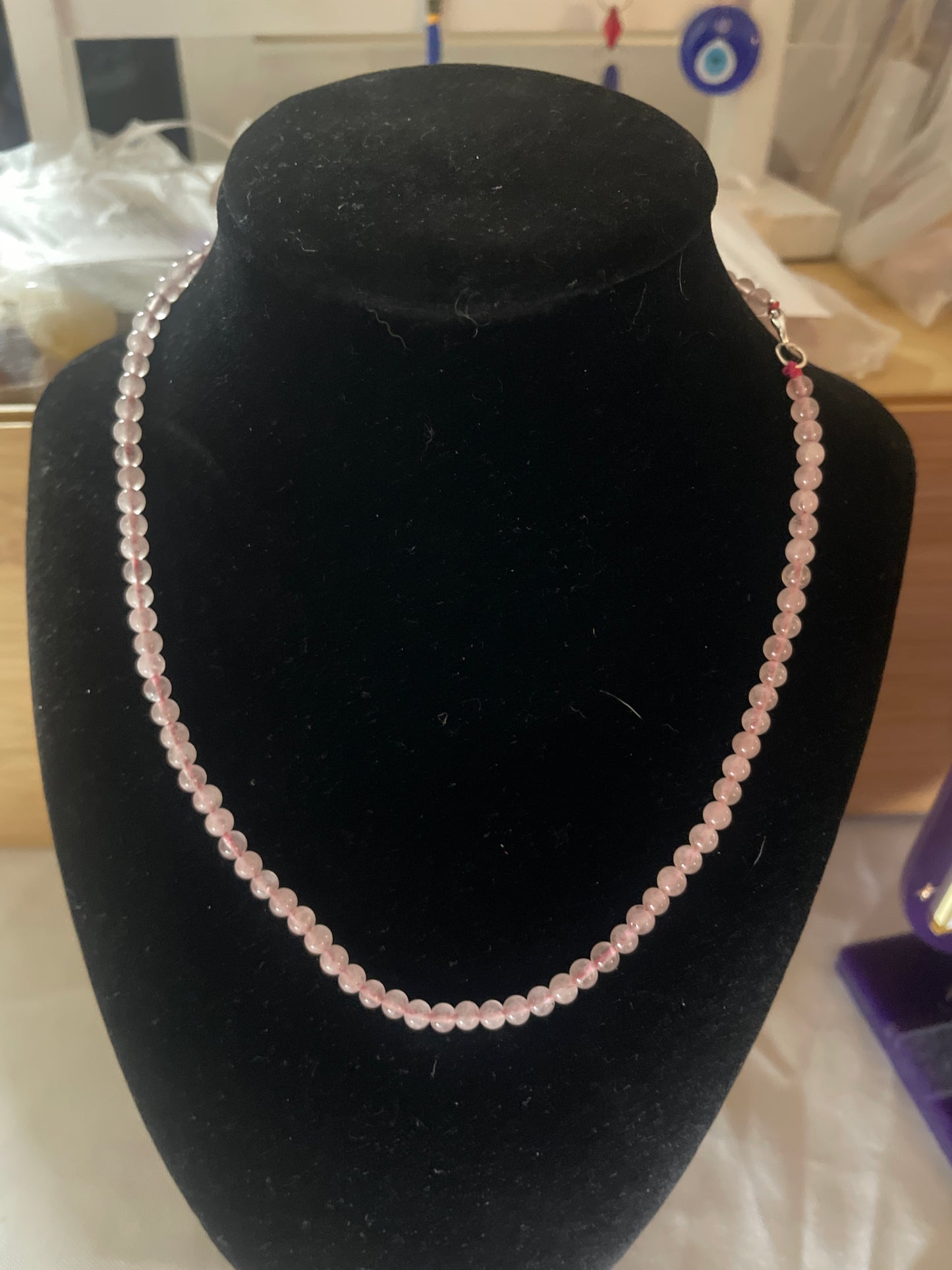 4mm Rose Quartz Choker