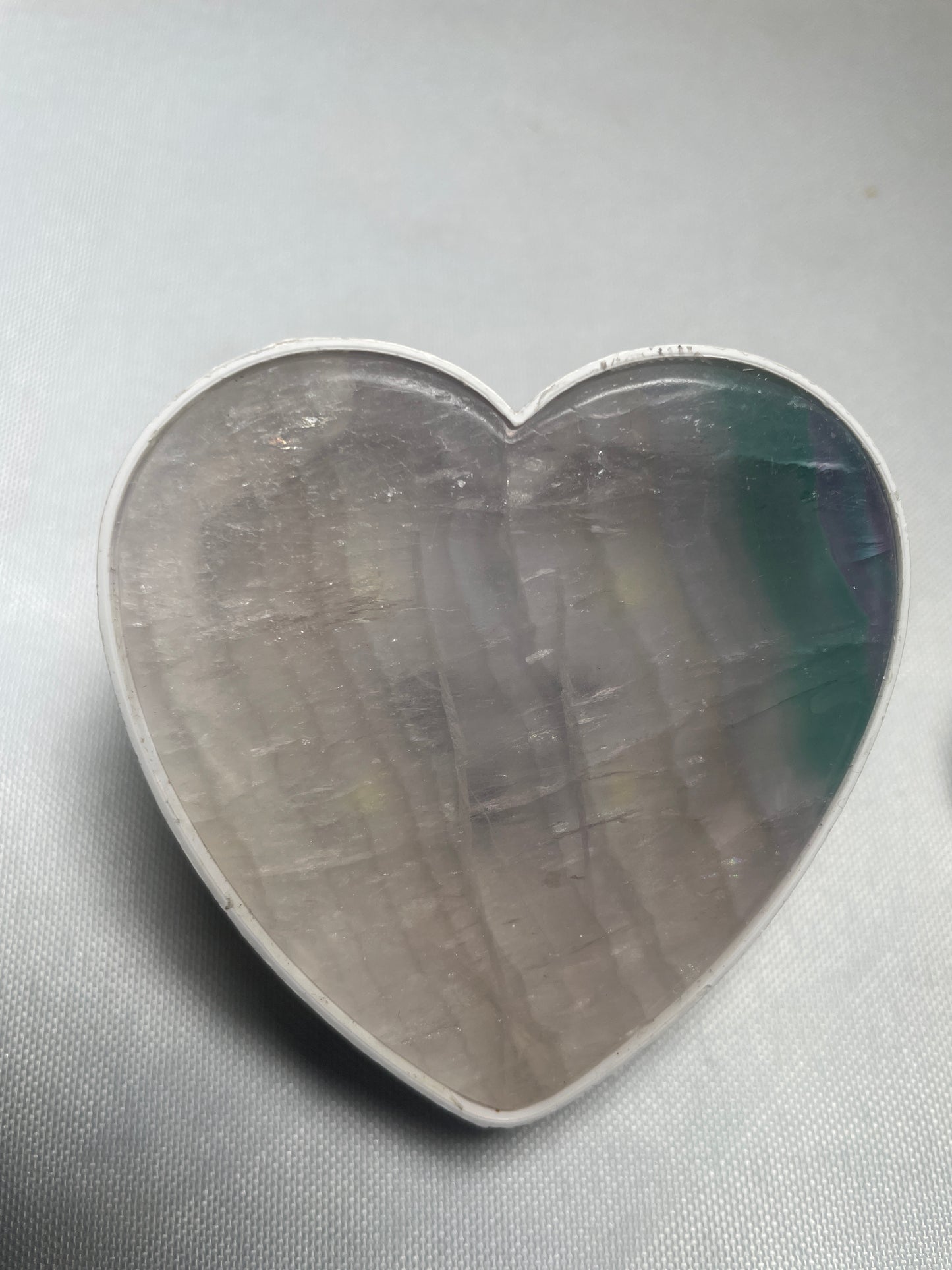 Rainbow Fluorite Heart Night Light
