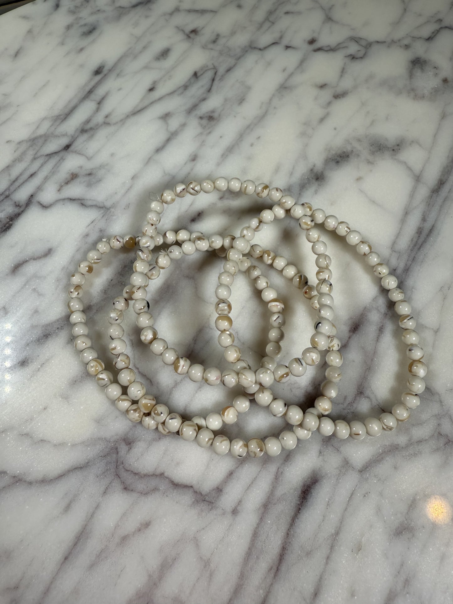 4mm Mother of Pearl Bracelet
