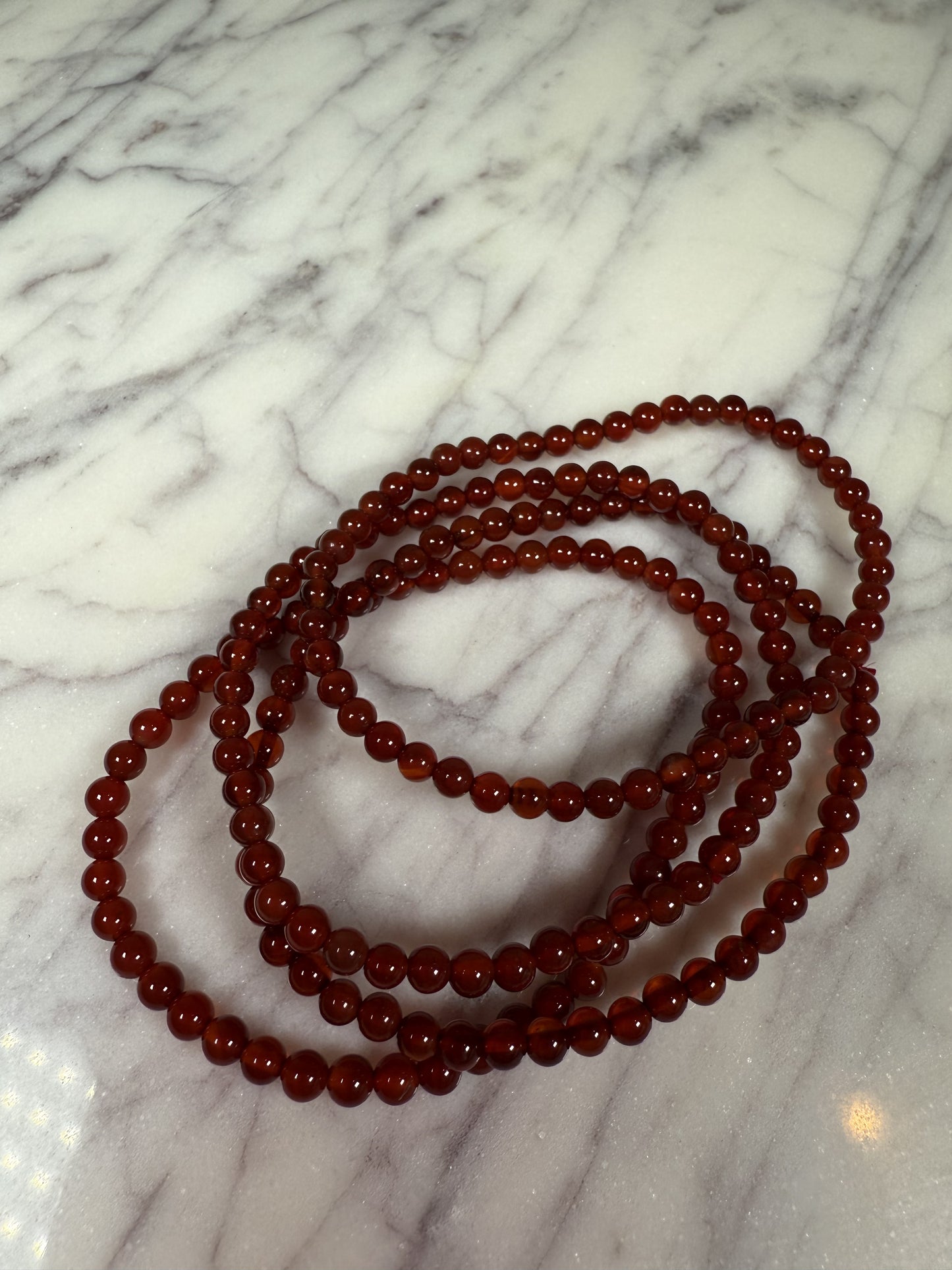 4mm Red Onyx Bracelet