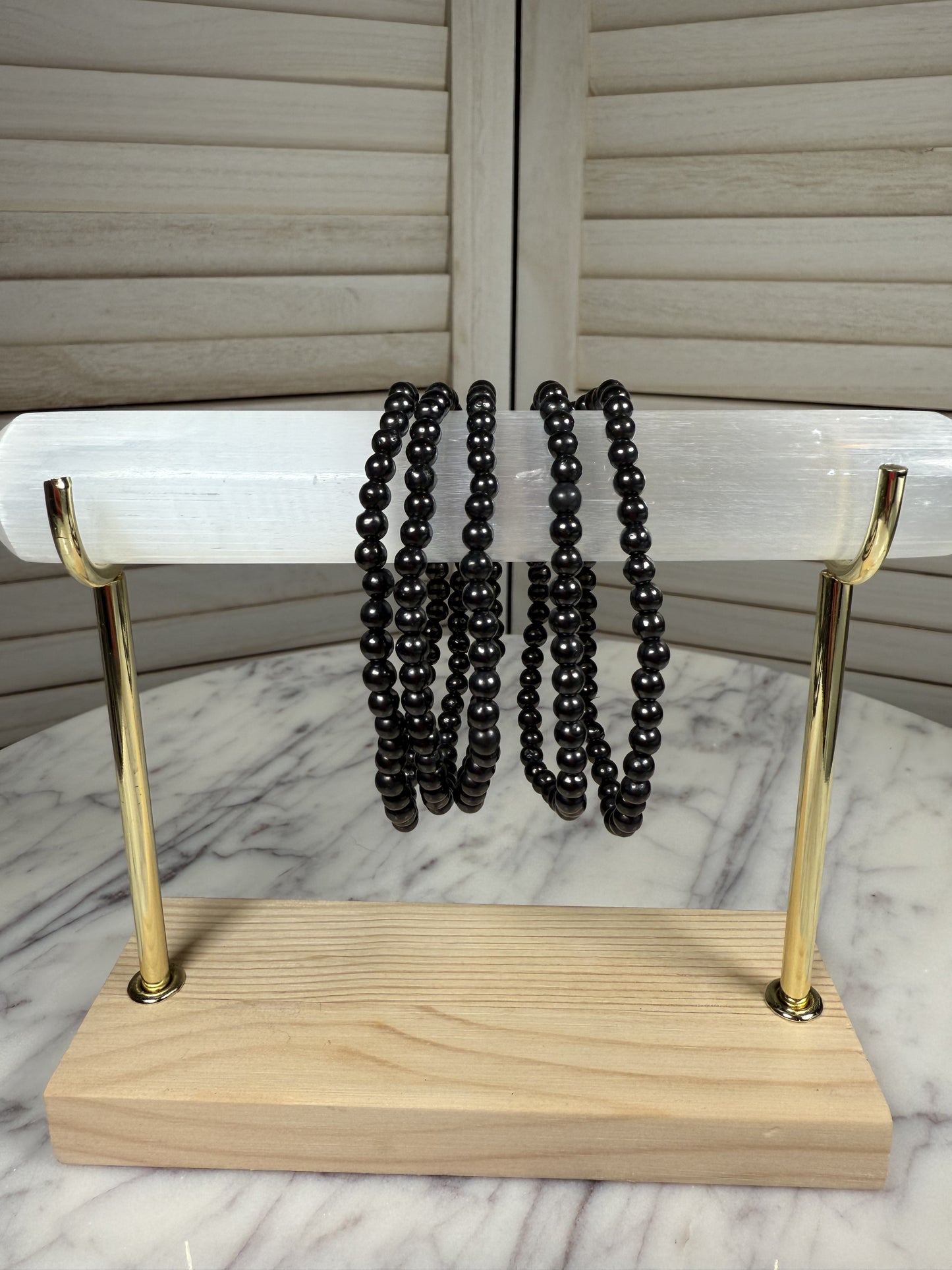 4mm Shungite Bracelet
