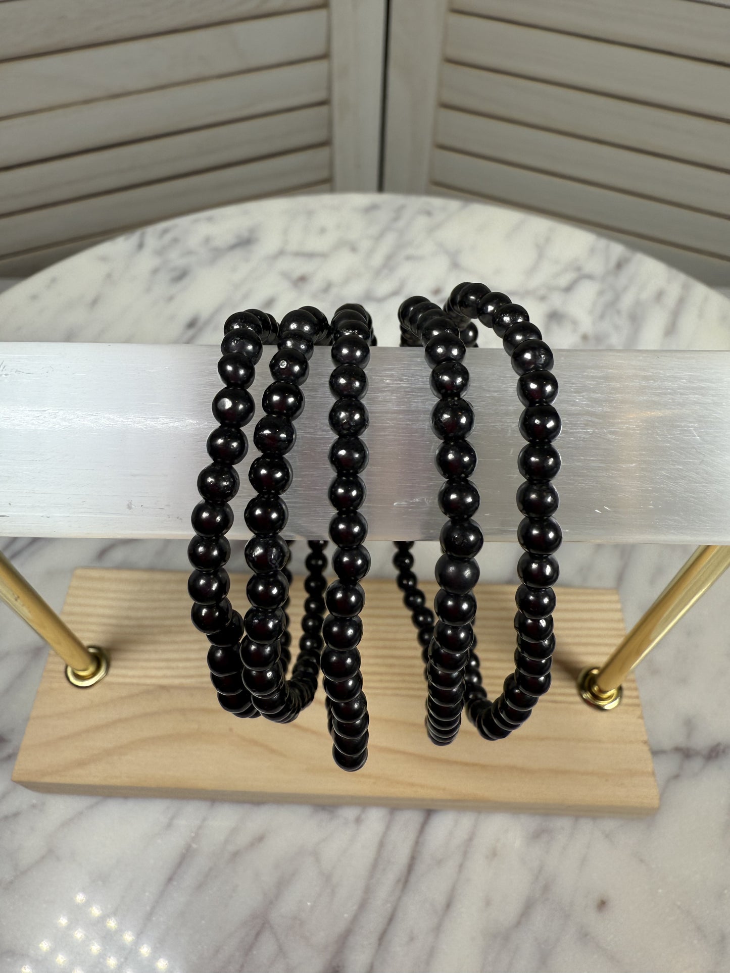 4mm Shungite Bracelet