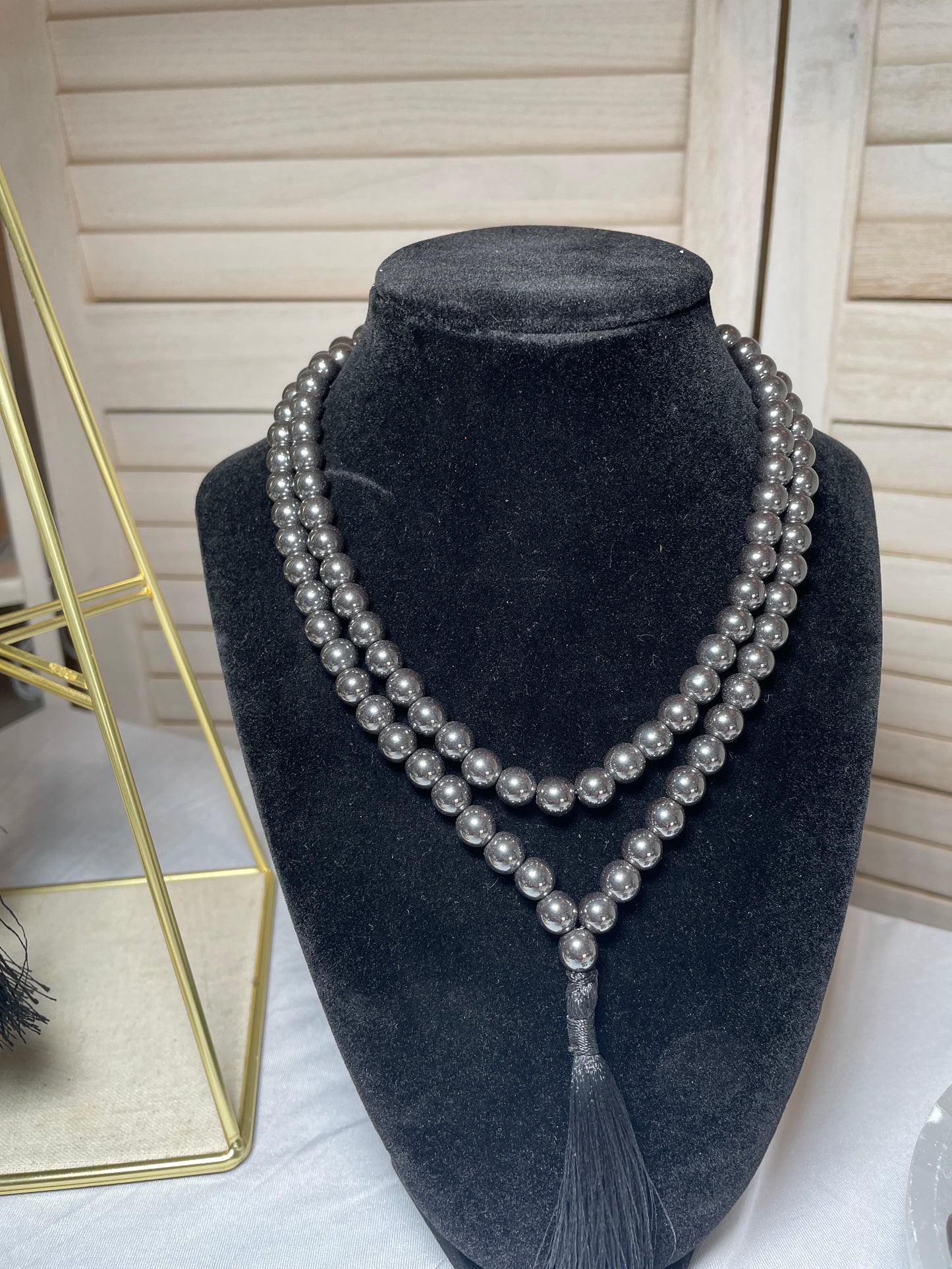 Hematite Mala Necklace