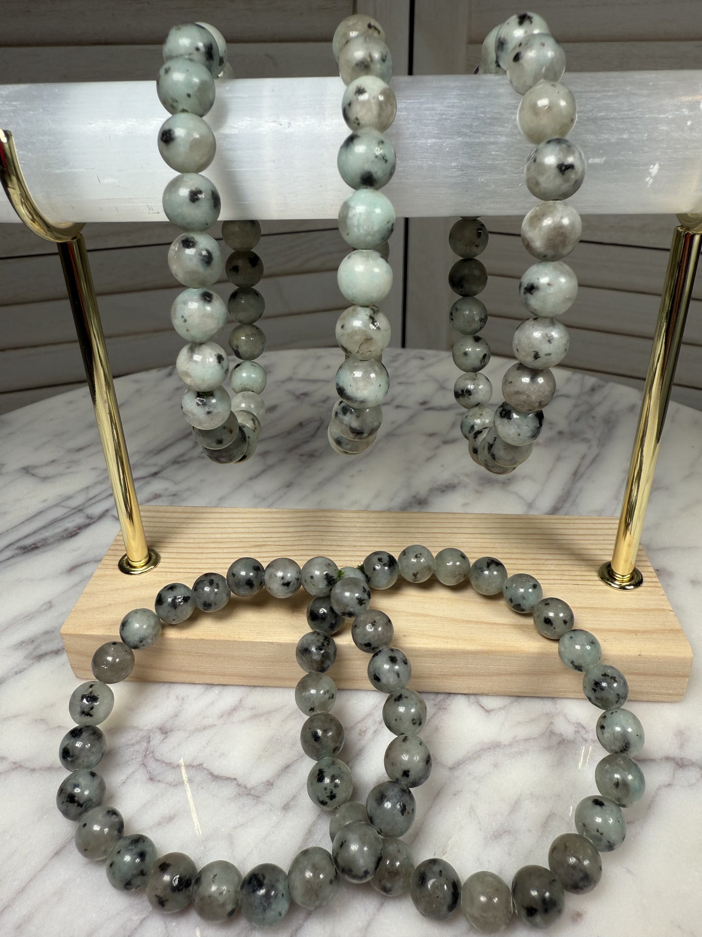 8mm Kiwi Jasper Bracelet