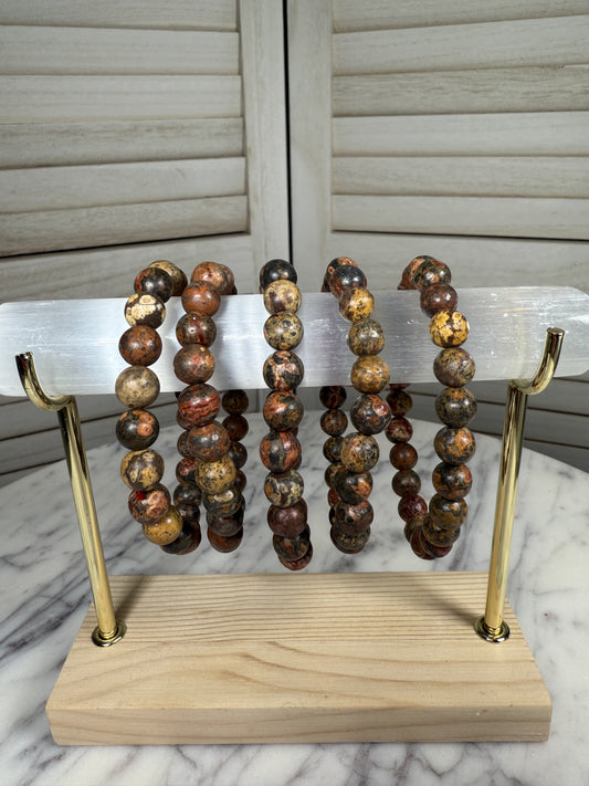 8mm Leopard Jasper Bracelet