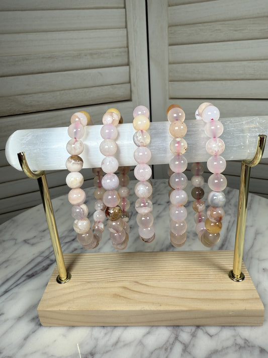 8mm Sunstone & Moonstone Bracelet