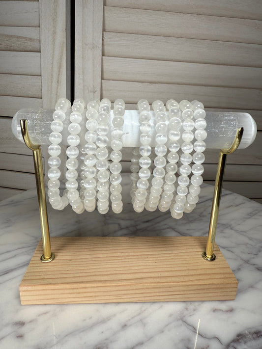 6mm Selenite Bracelet