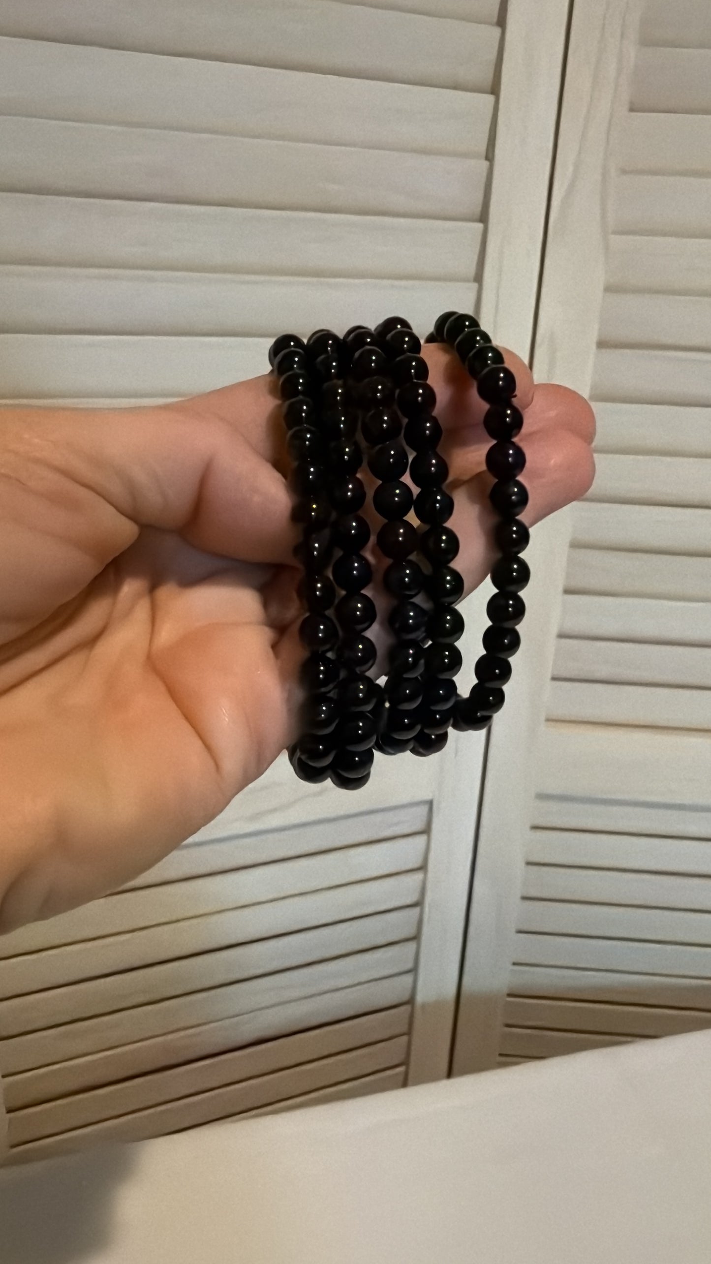 6mm Black Tourmaline Bracelet