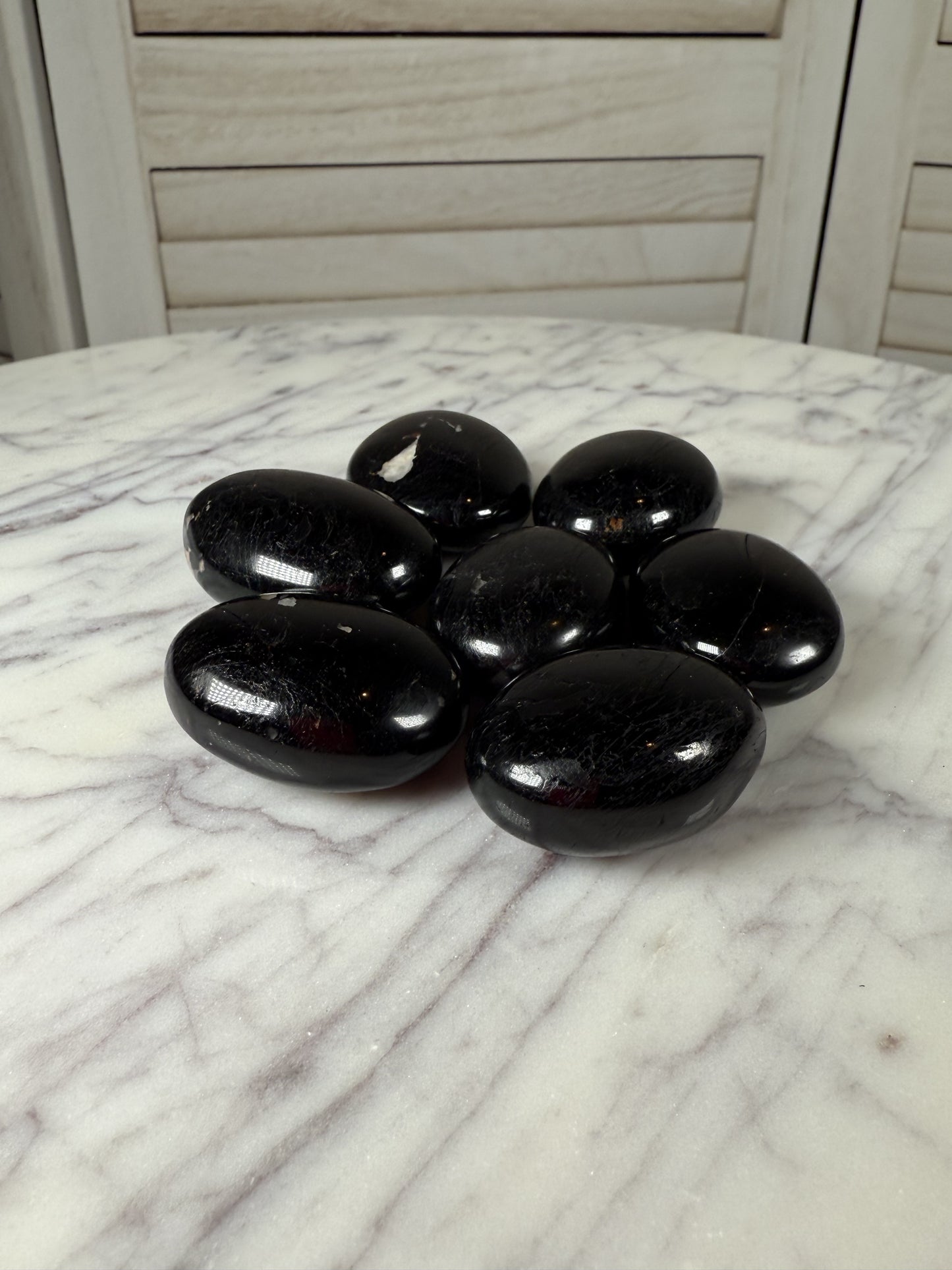 Black Tourmaline Palm Stone