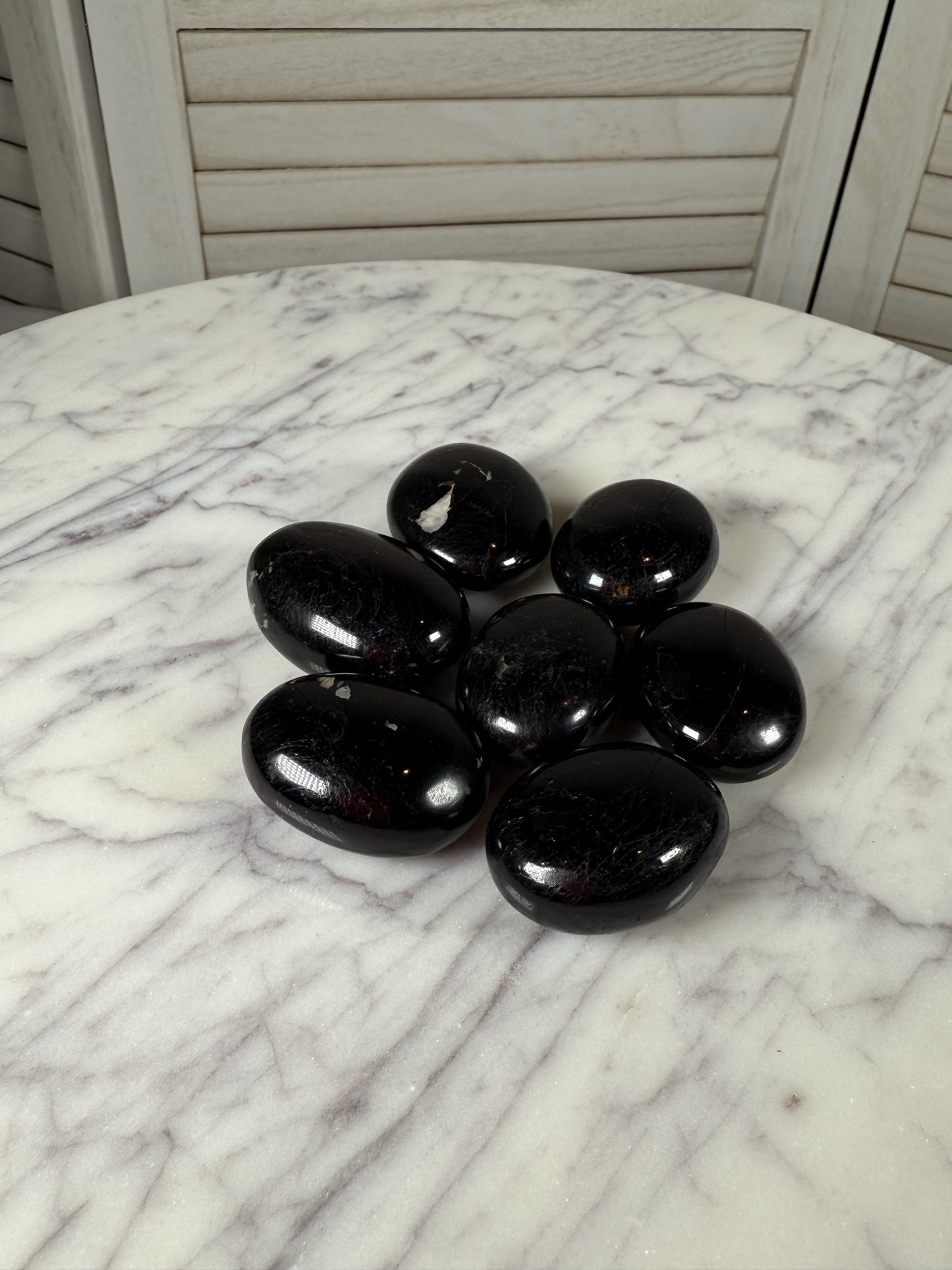 Black Tourmaline Palm Stone