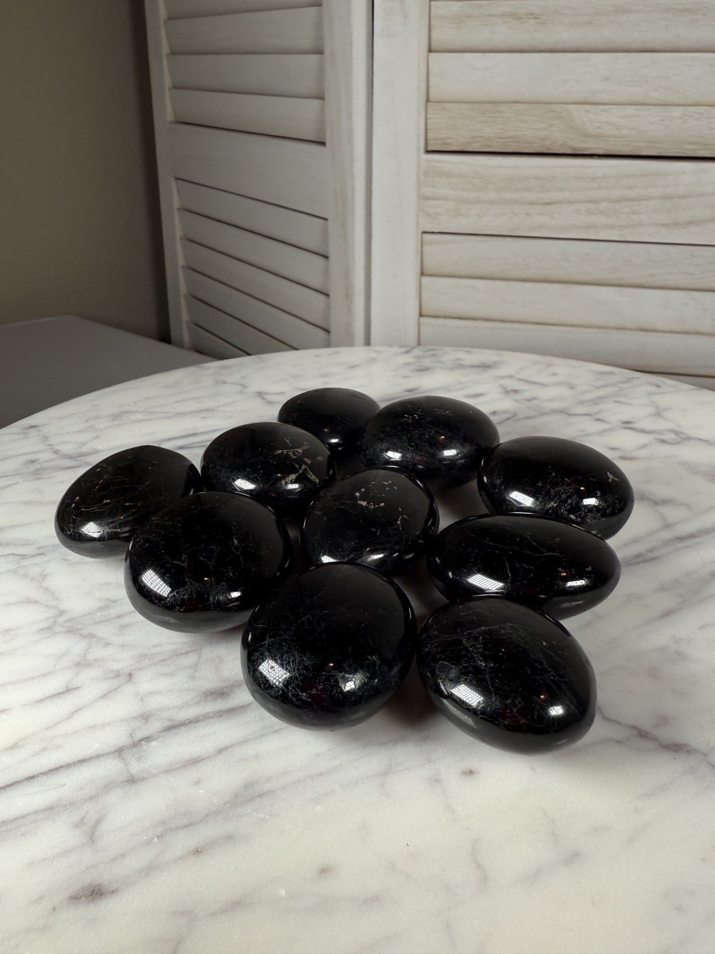 Black Tourmaline Palm Stone