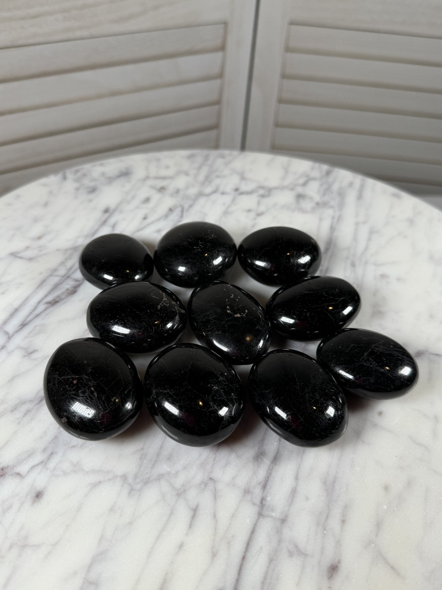 Black Tourmaline Palm Stone