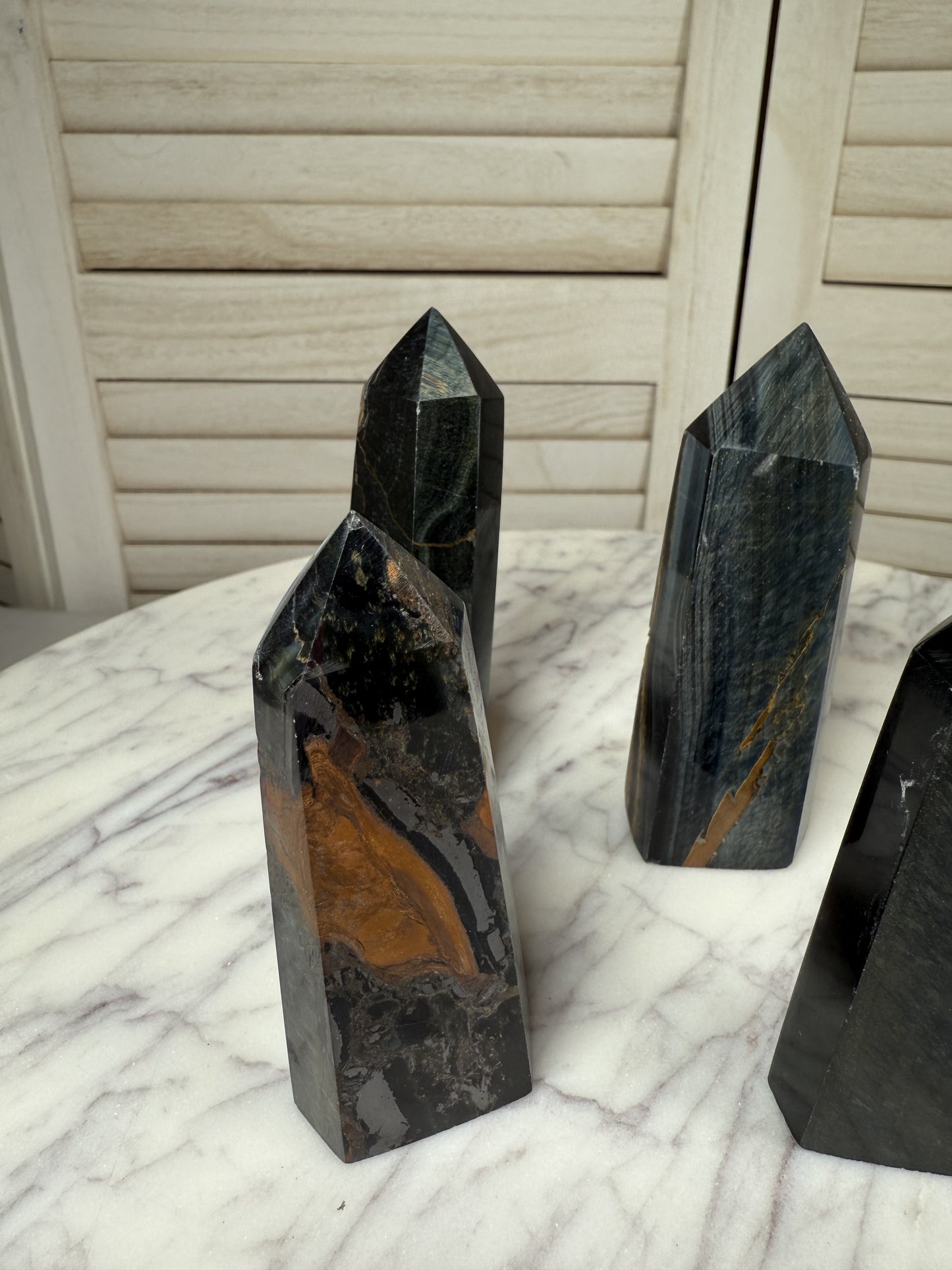 Blue Tiger's Eye Tower