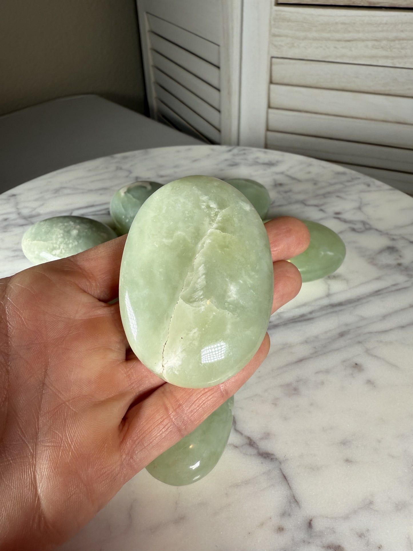 Burmese Jade Palm Stone