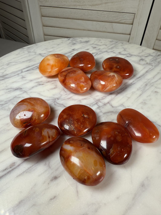 Carnelian Palm Stone
