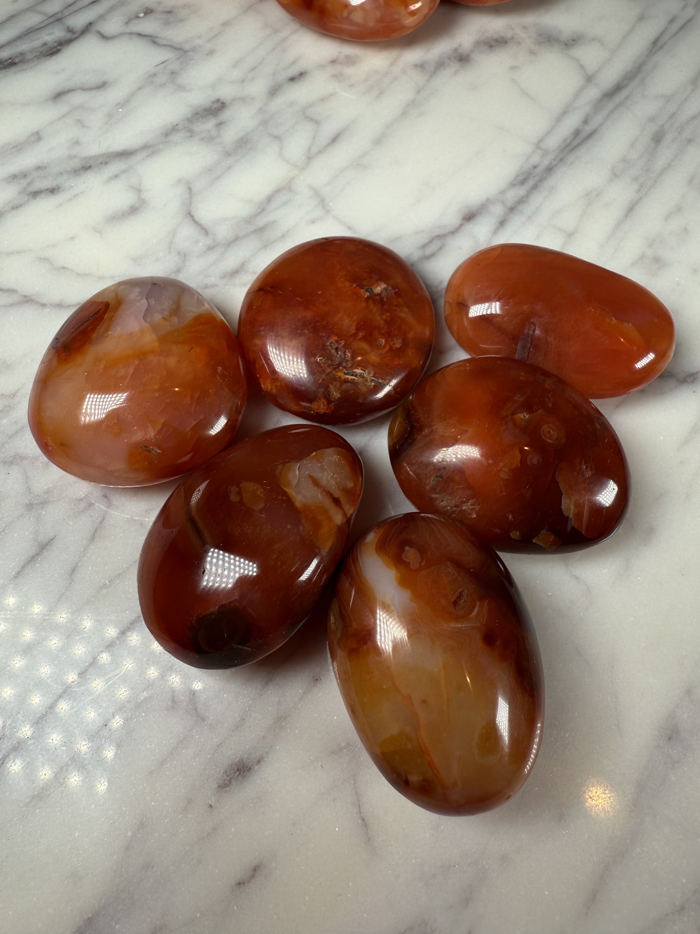 Carnelian Palm Stone