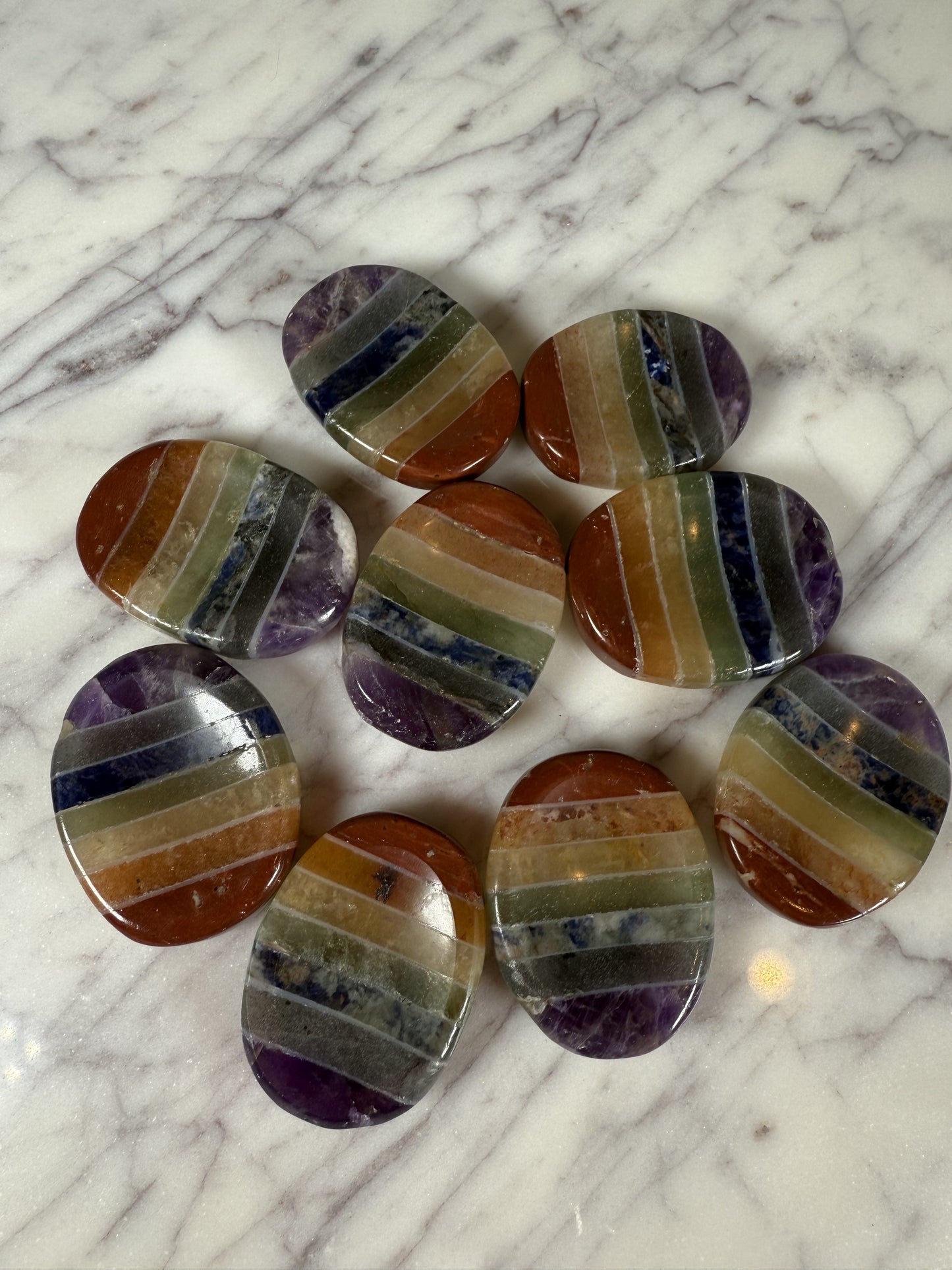 Chakra Bonded Worry Stones