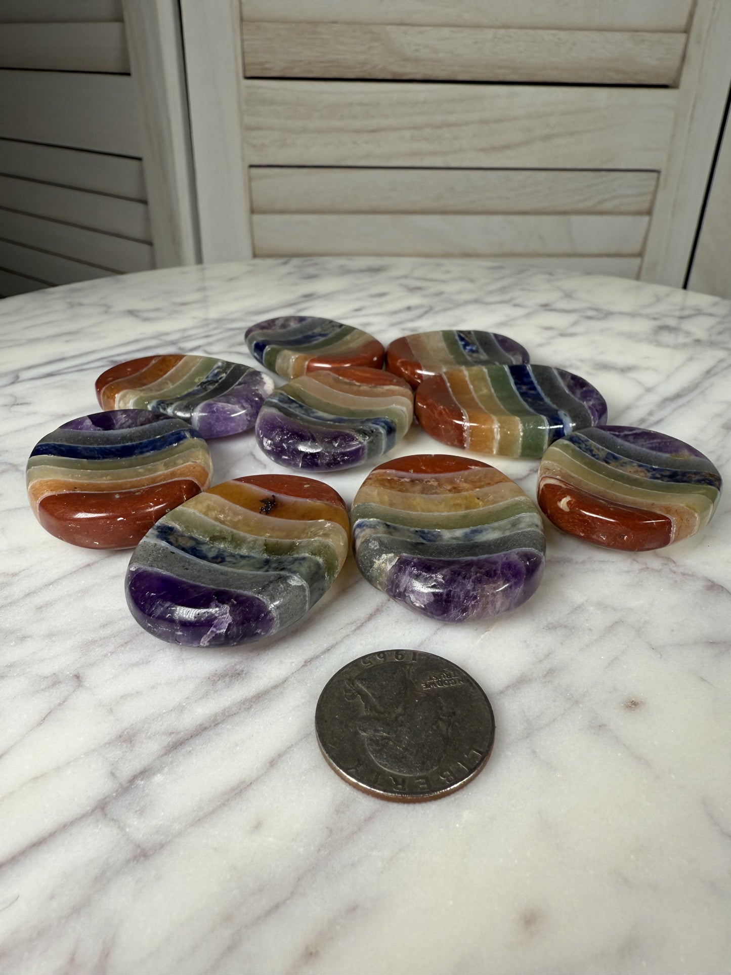 Chakra Bonded Worry Stones