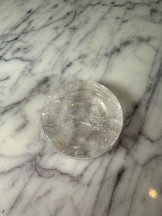 Clear Quartz Small Dish / Sphere Holder