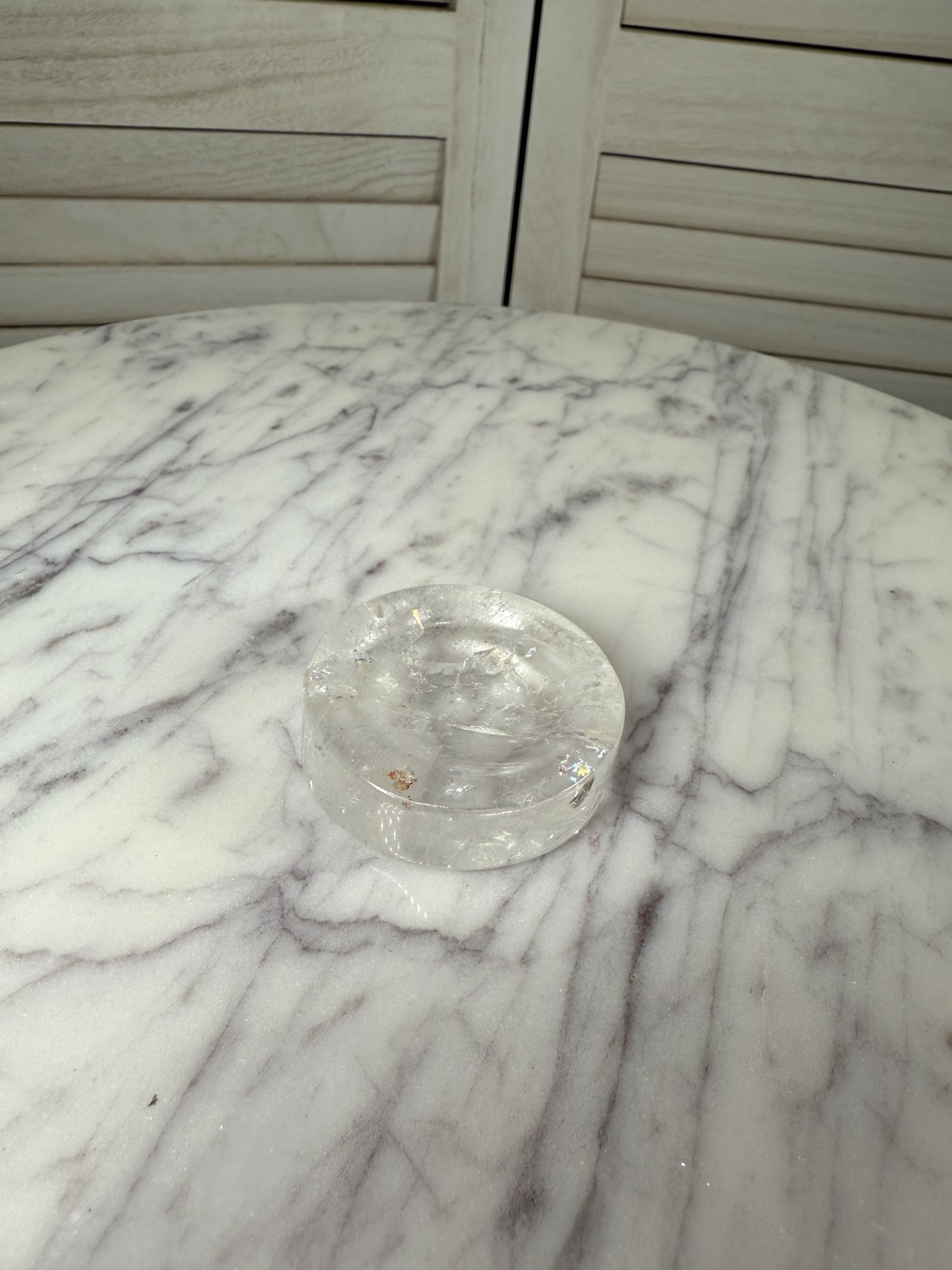 Clear Quartz Small Dish / Sphere Holder