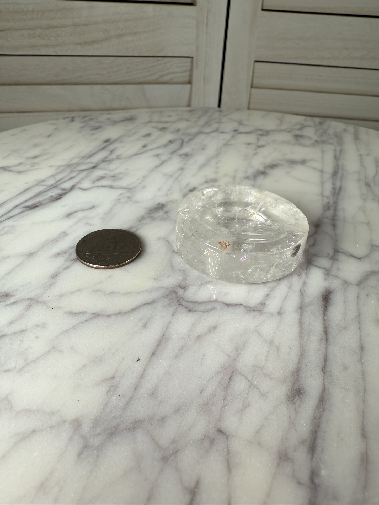 Clear Quartz Small Dish / Sphere Holder